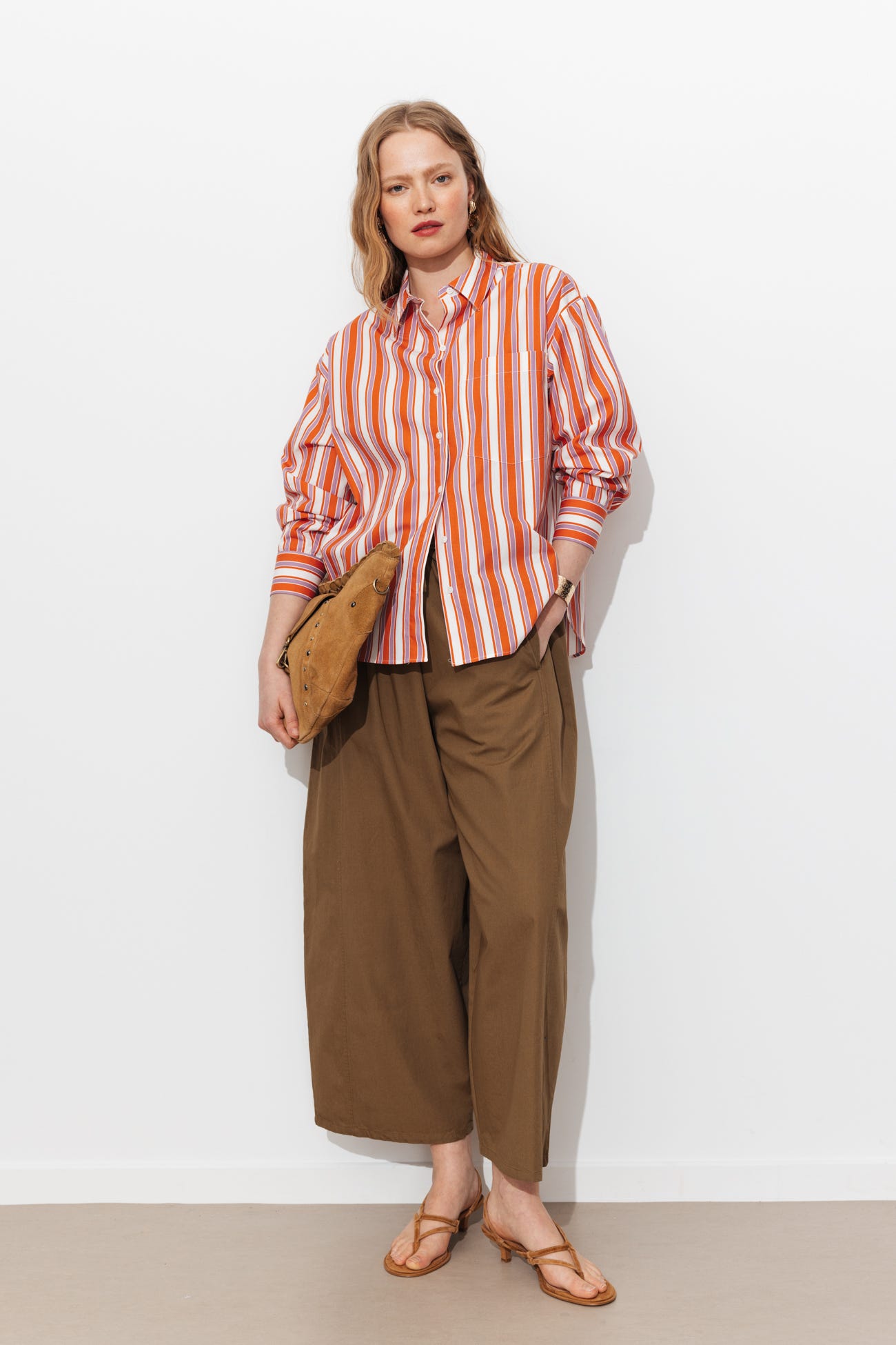 Camisa rayas plumeti flúor