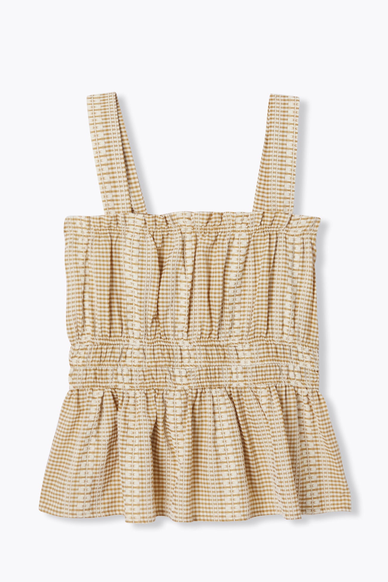 Top vichy à bretelles