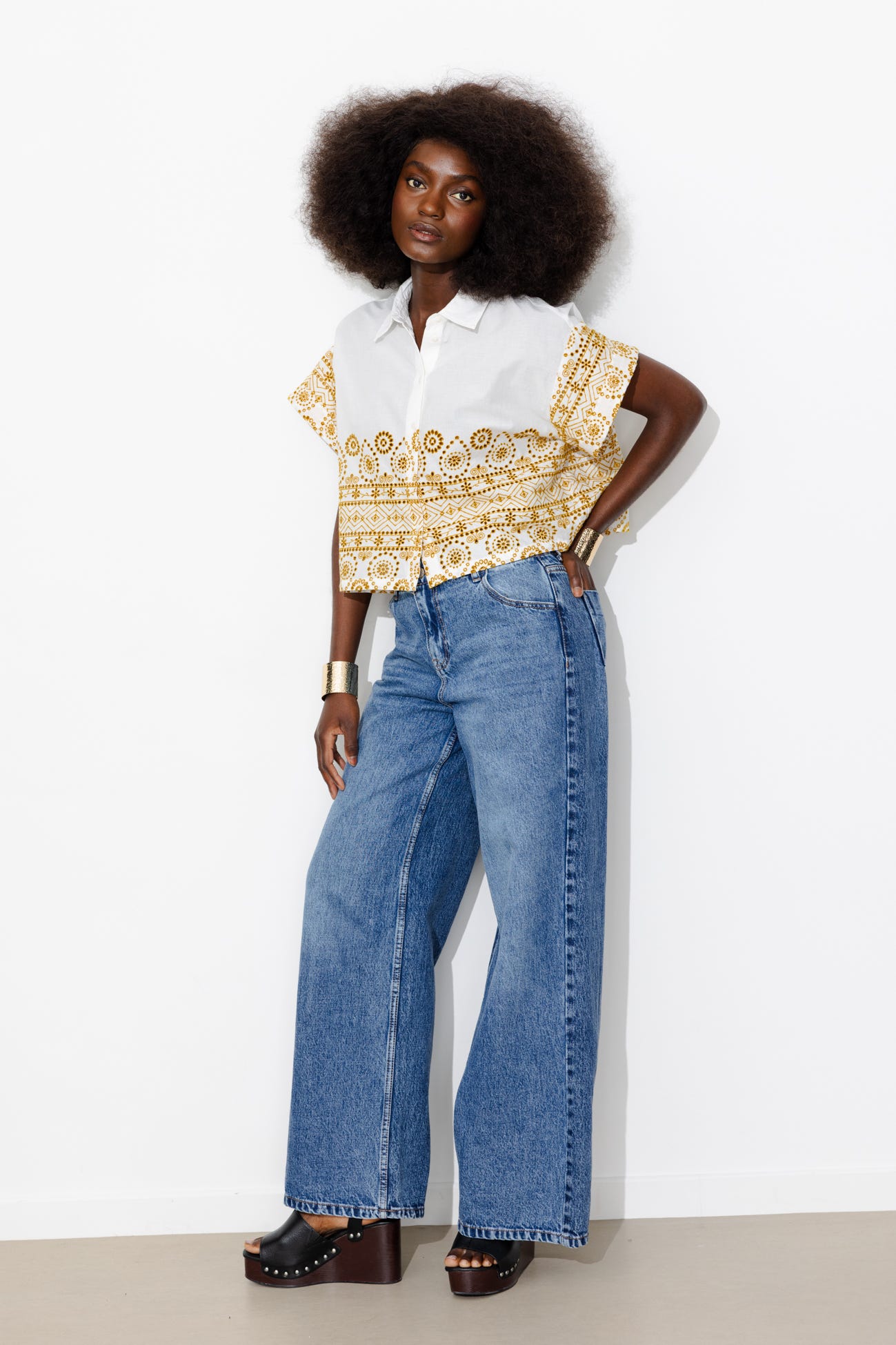 Broderie anglaise shirt 