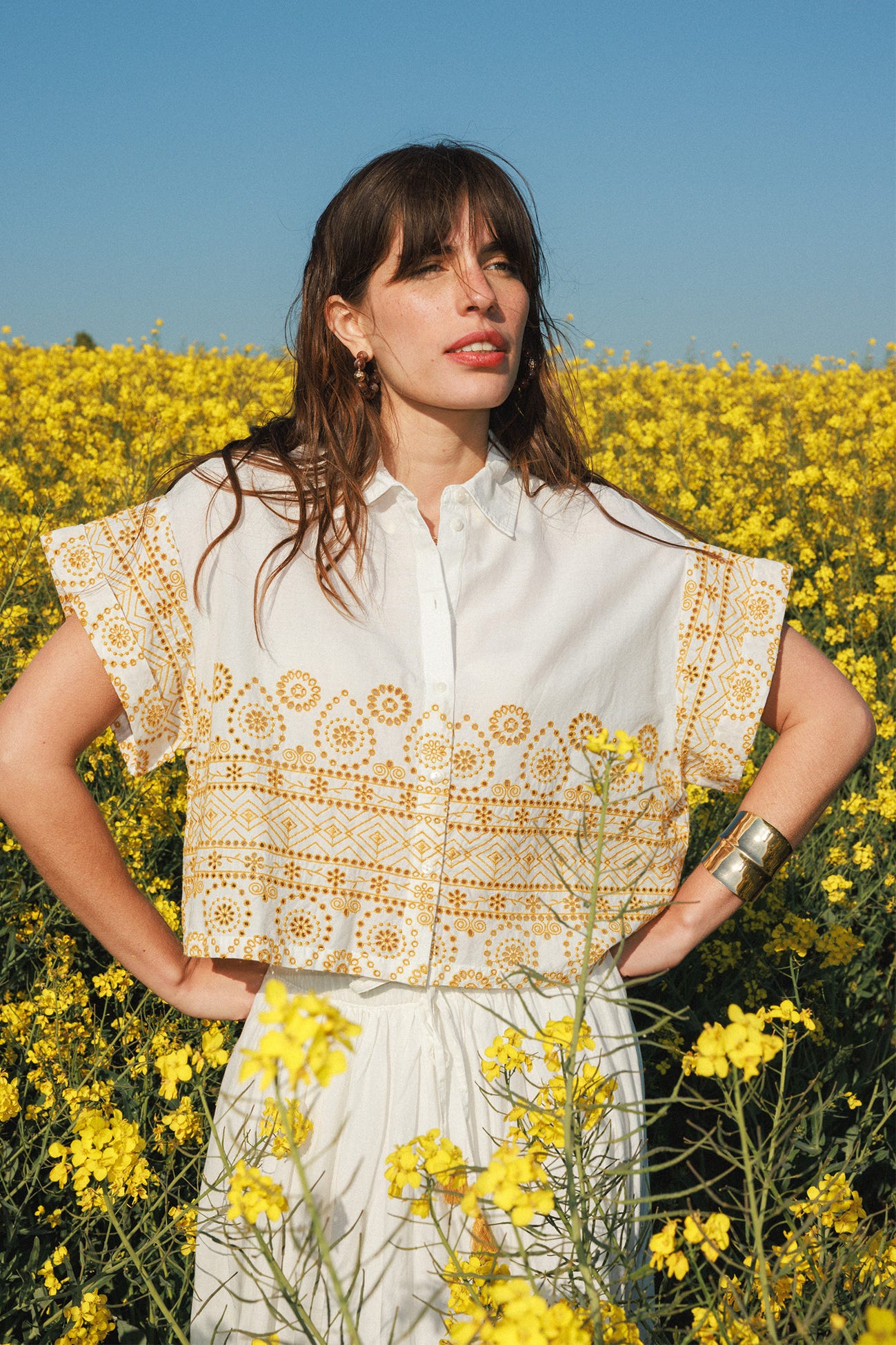Broderie anglaise shirt 
