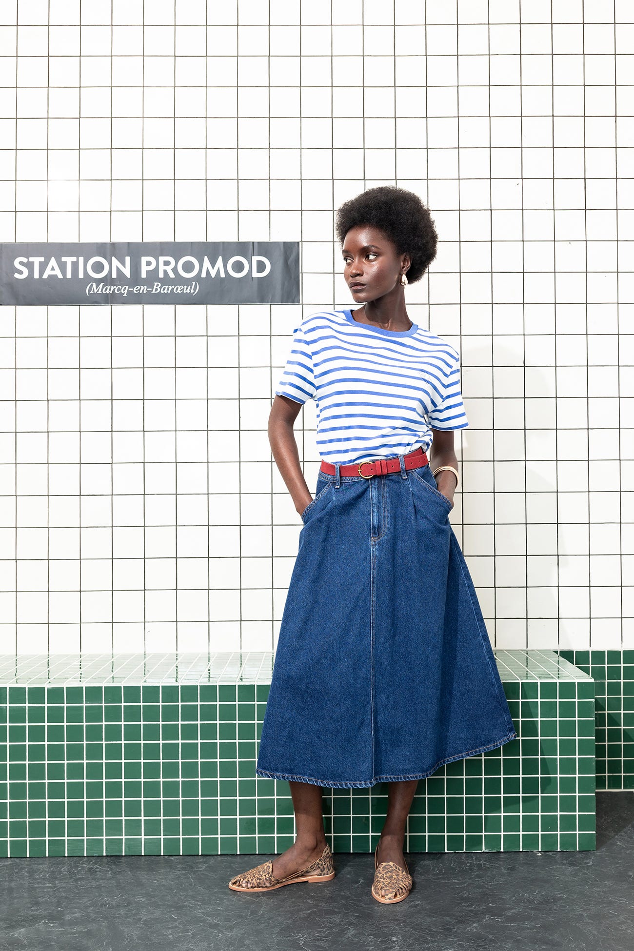 Made in France striped top