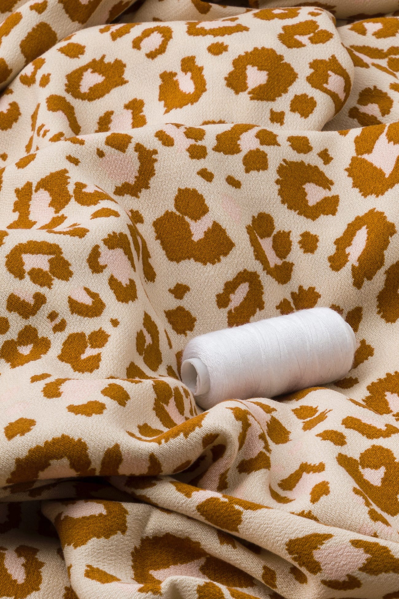 Coupon 3m en viscose léopard