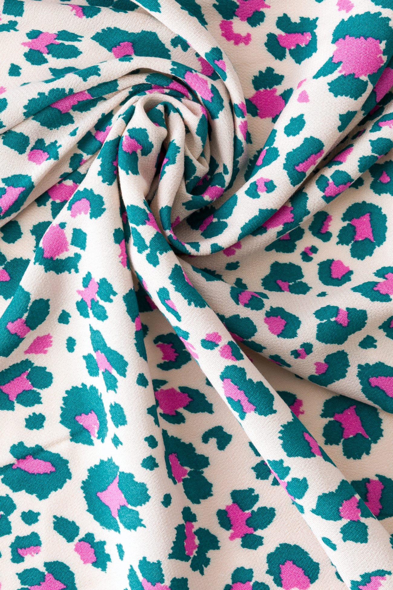 Coupon 3m en viscose léopard
