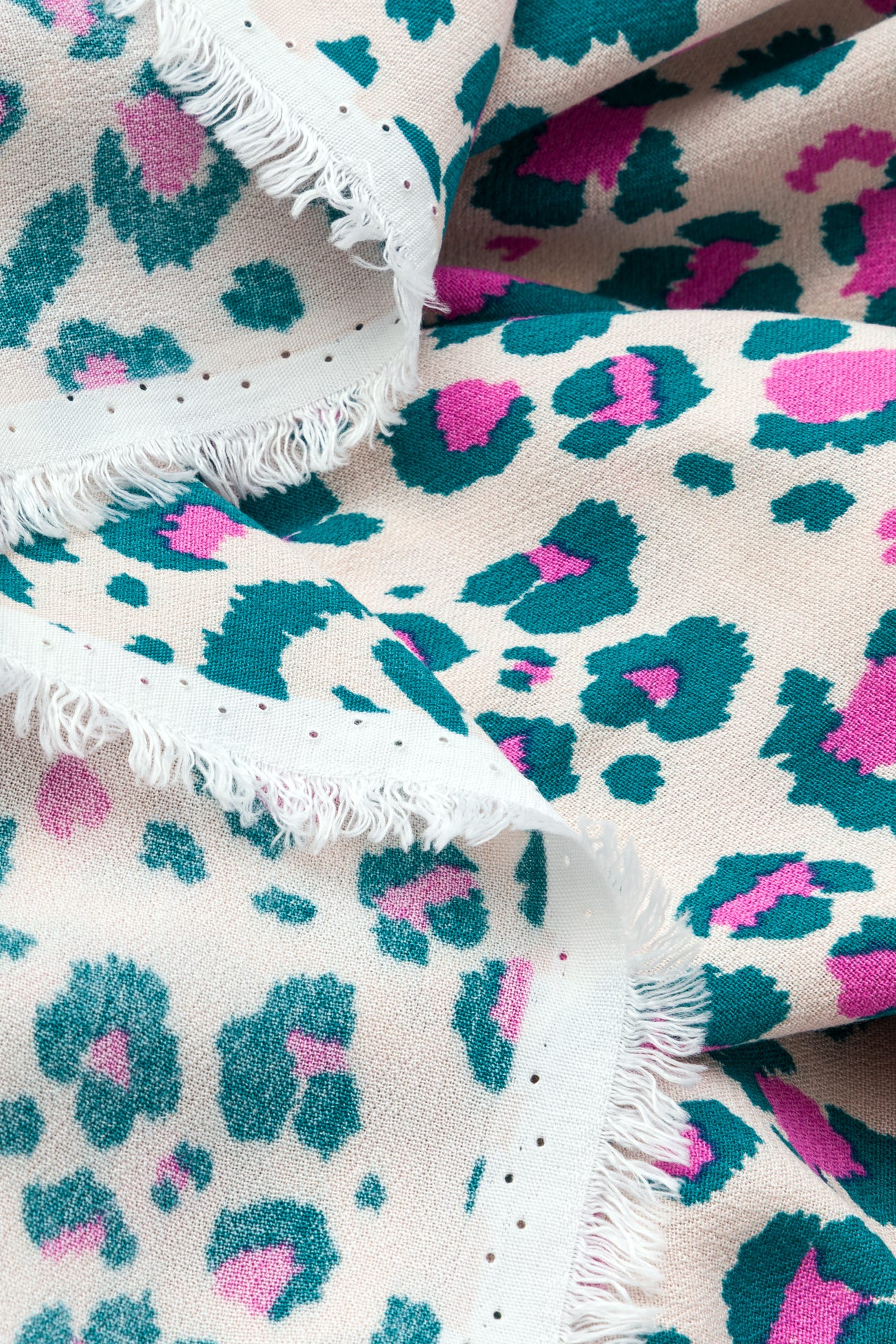 Coupon 3m en viscose léopard