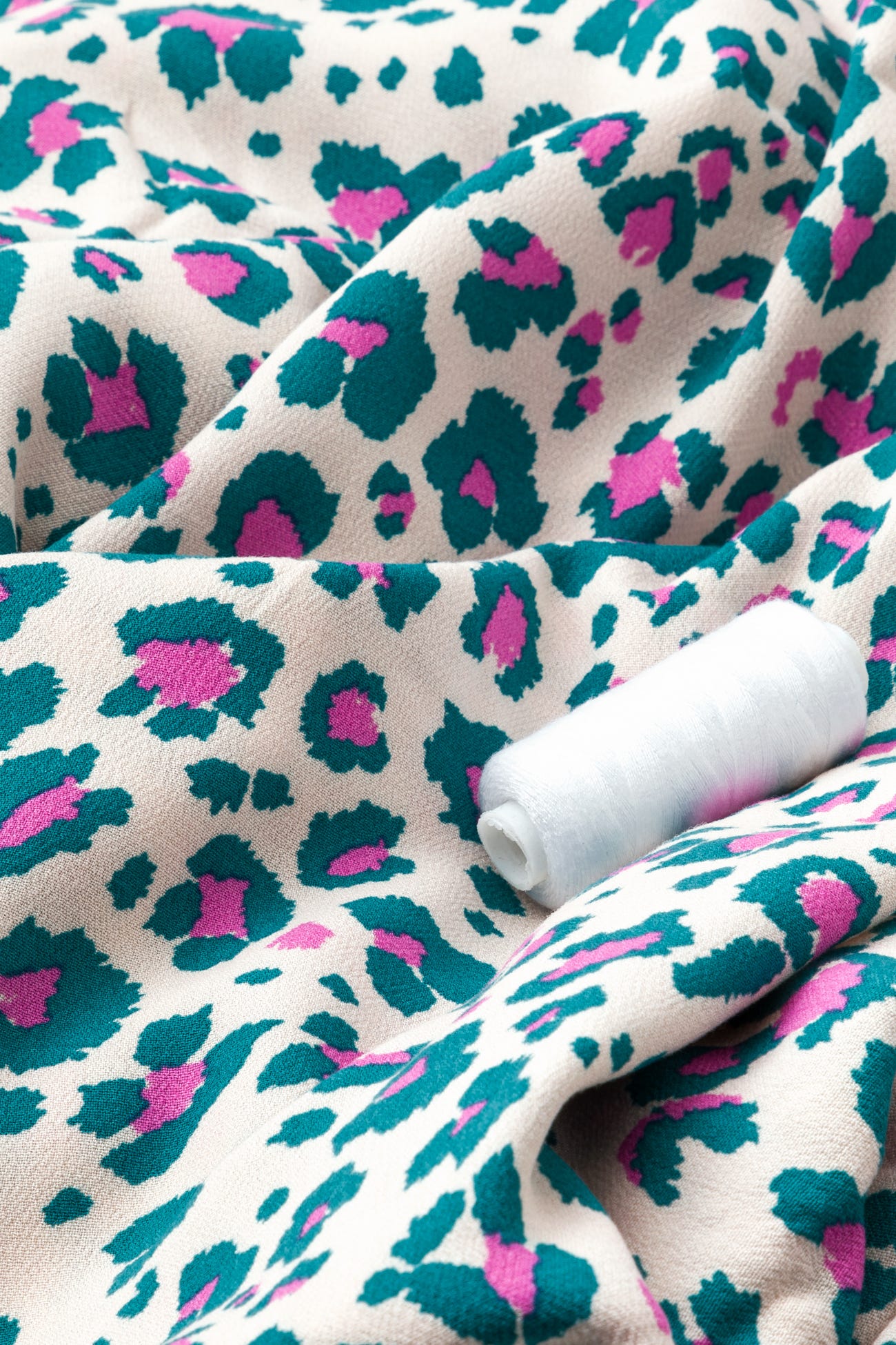 Coupon 3m en viscose léopard