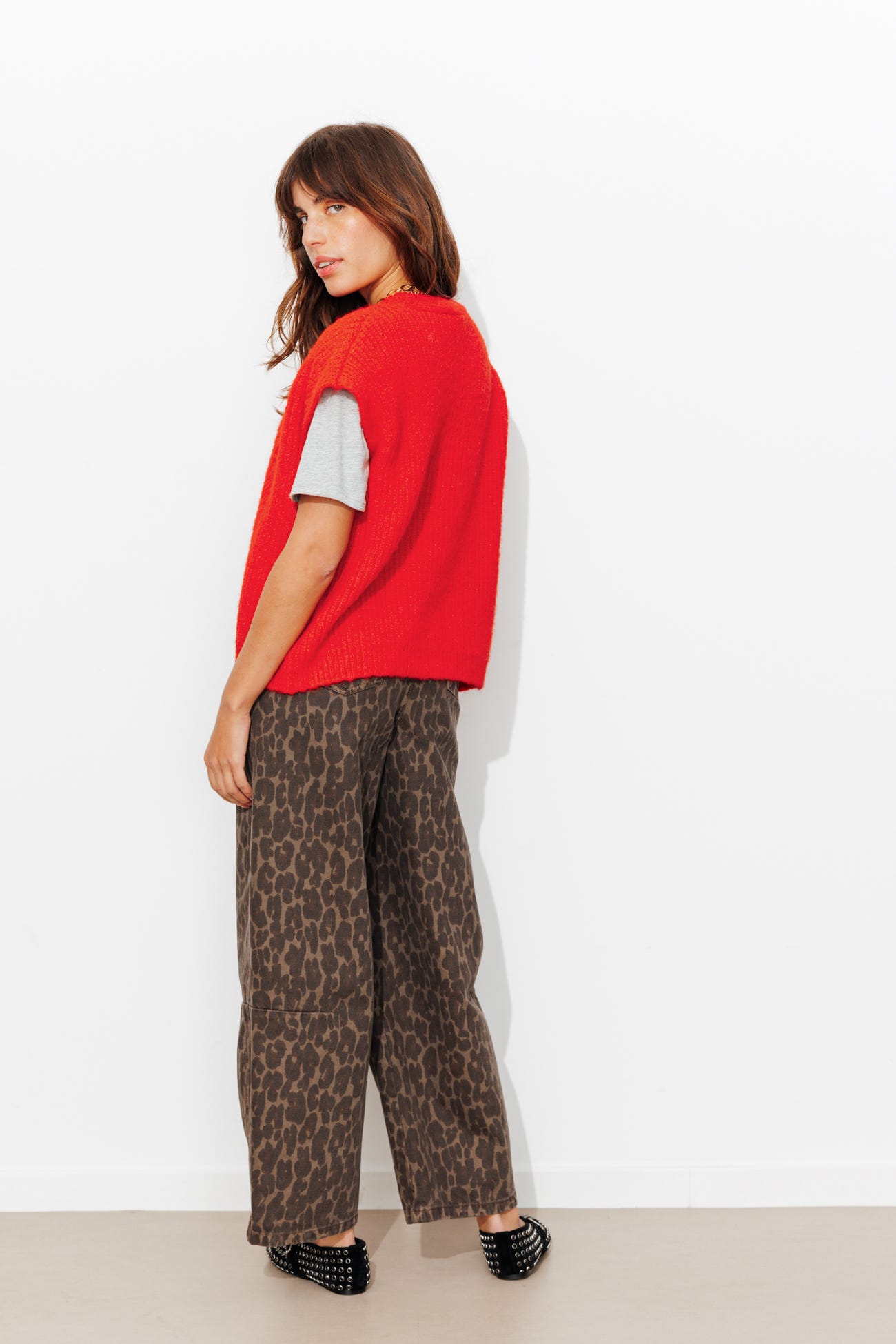 Chaleco punto de canalé