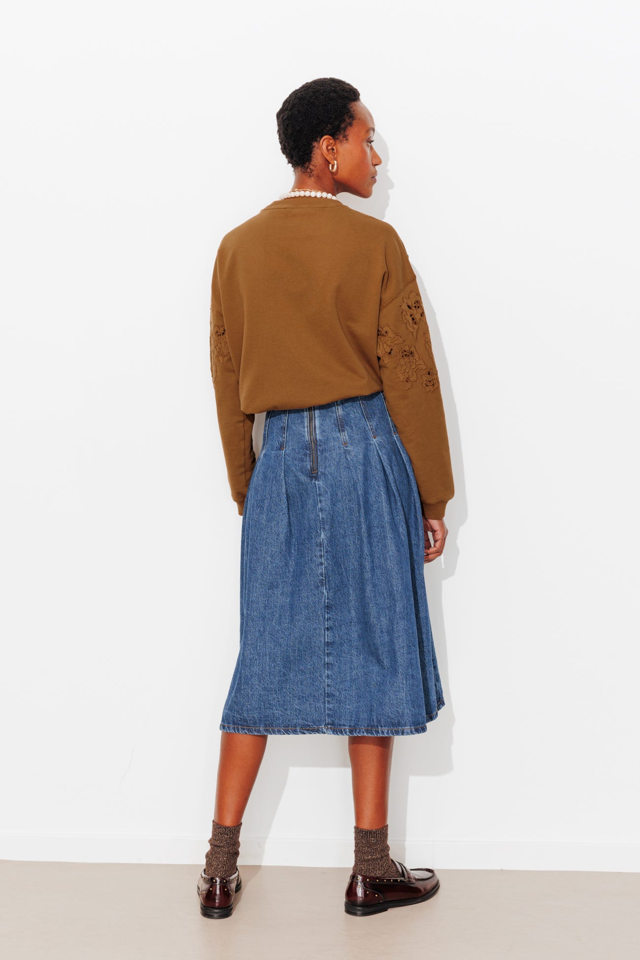 Sweat-shirt brodé Femme