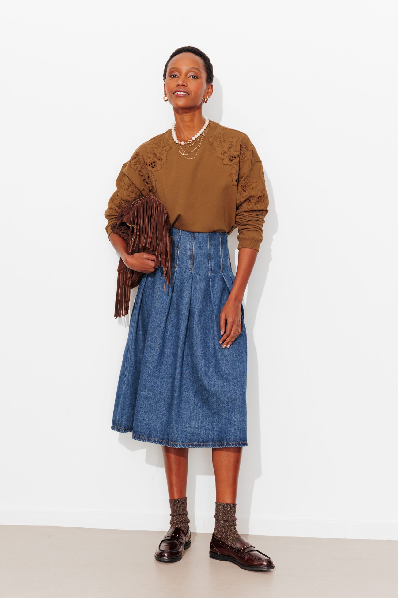 Sweat-shirt brodé Femme