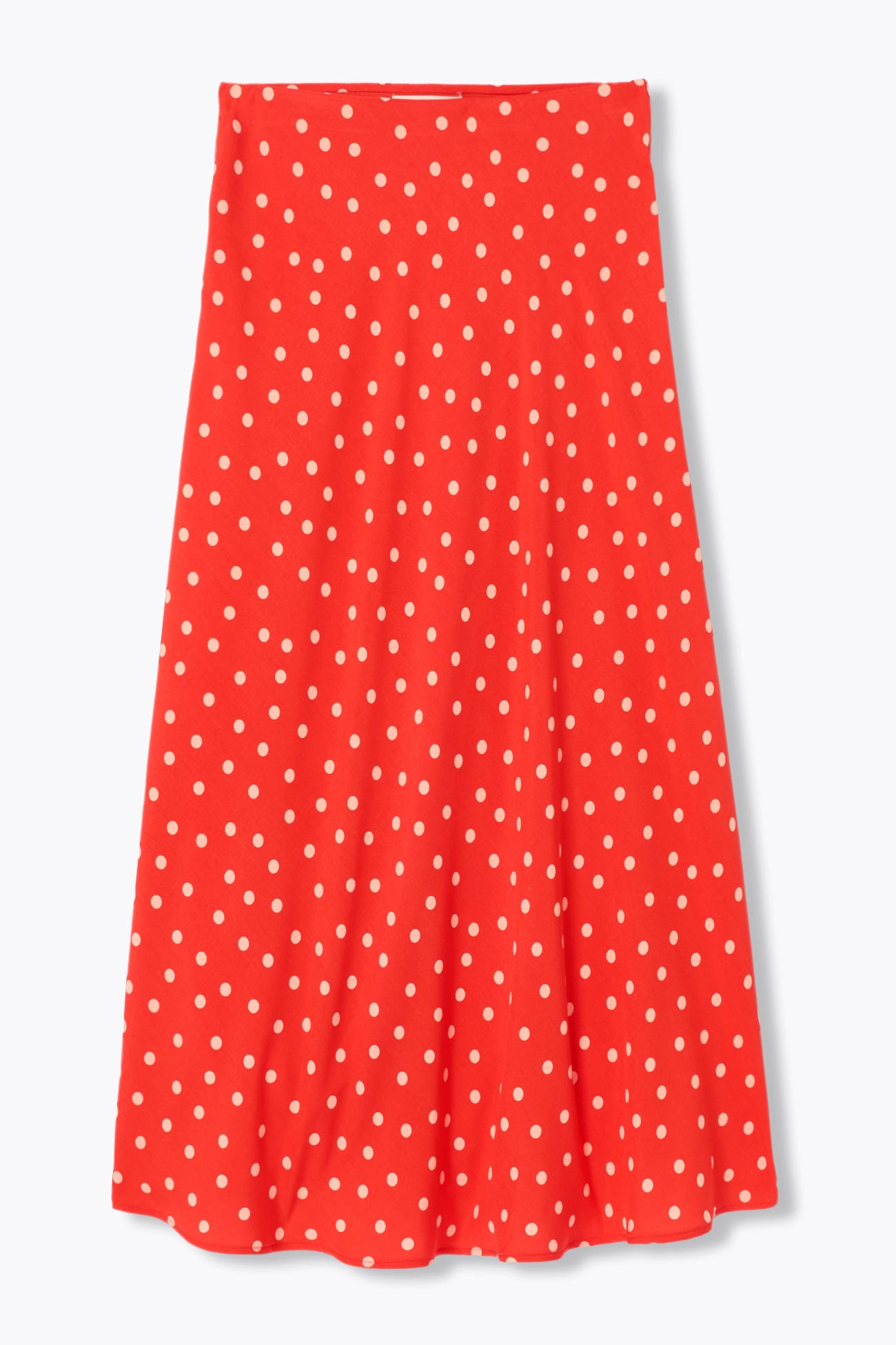 Jupe midi à pois Femme