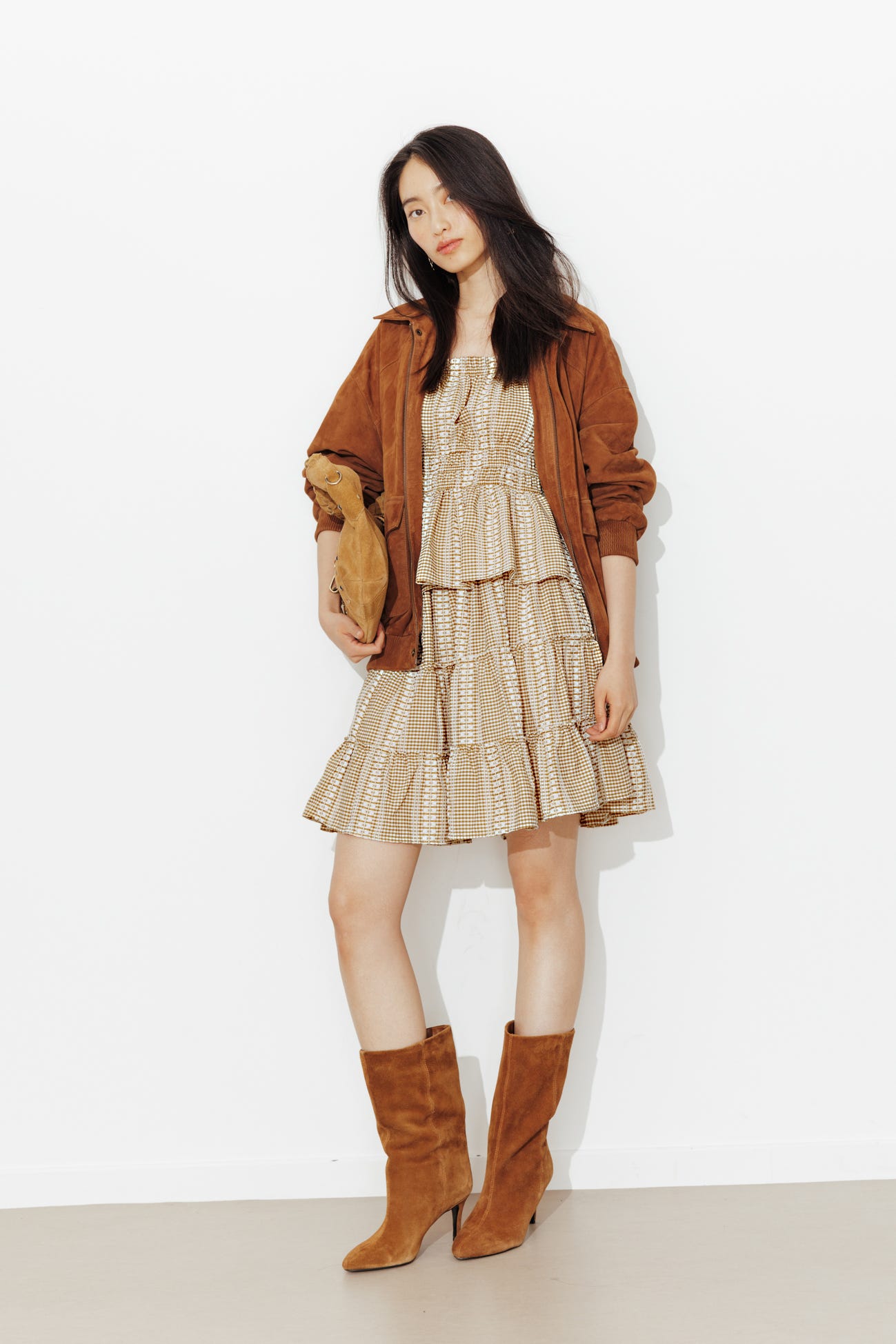 Jupe courte carreaux vichy