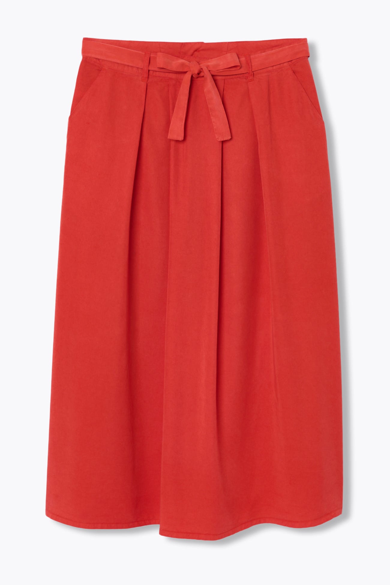 Lyocell midi skirt