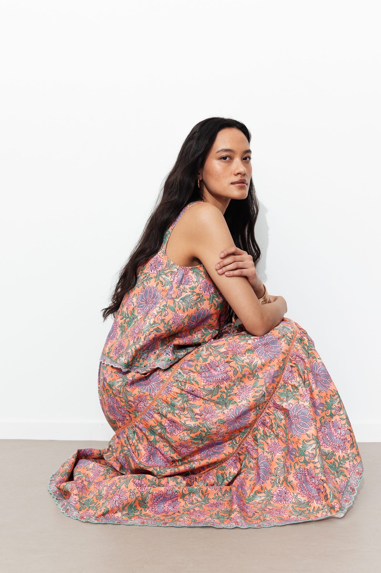 Jupe jupon imprimée Femme