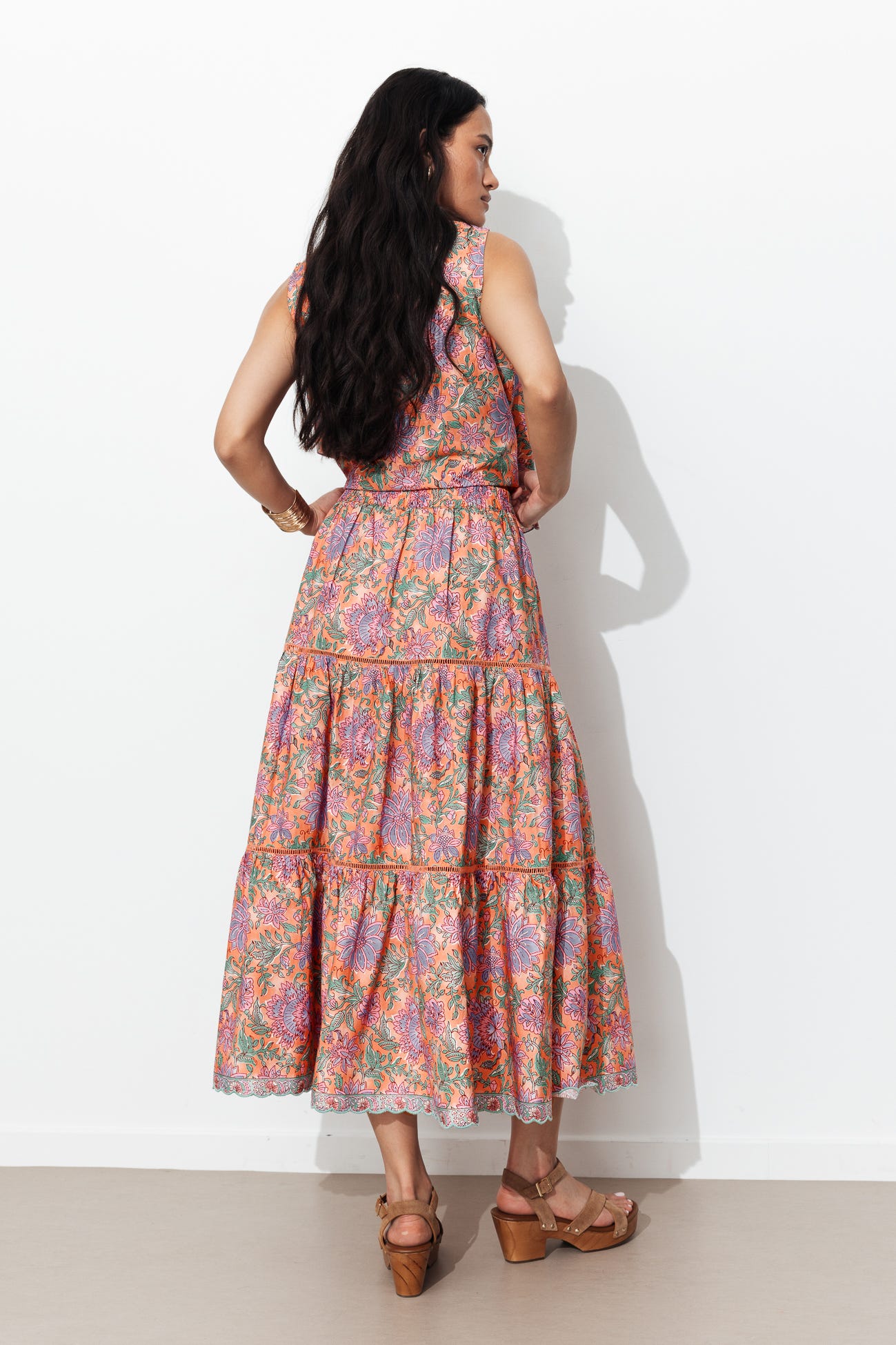 Jupe jupon imprimée Femme