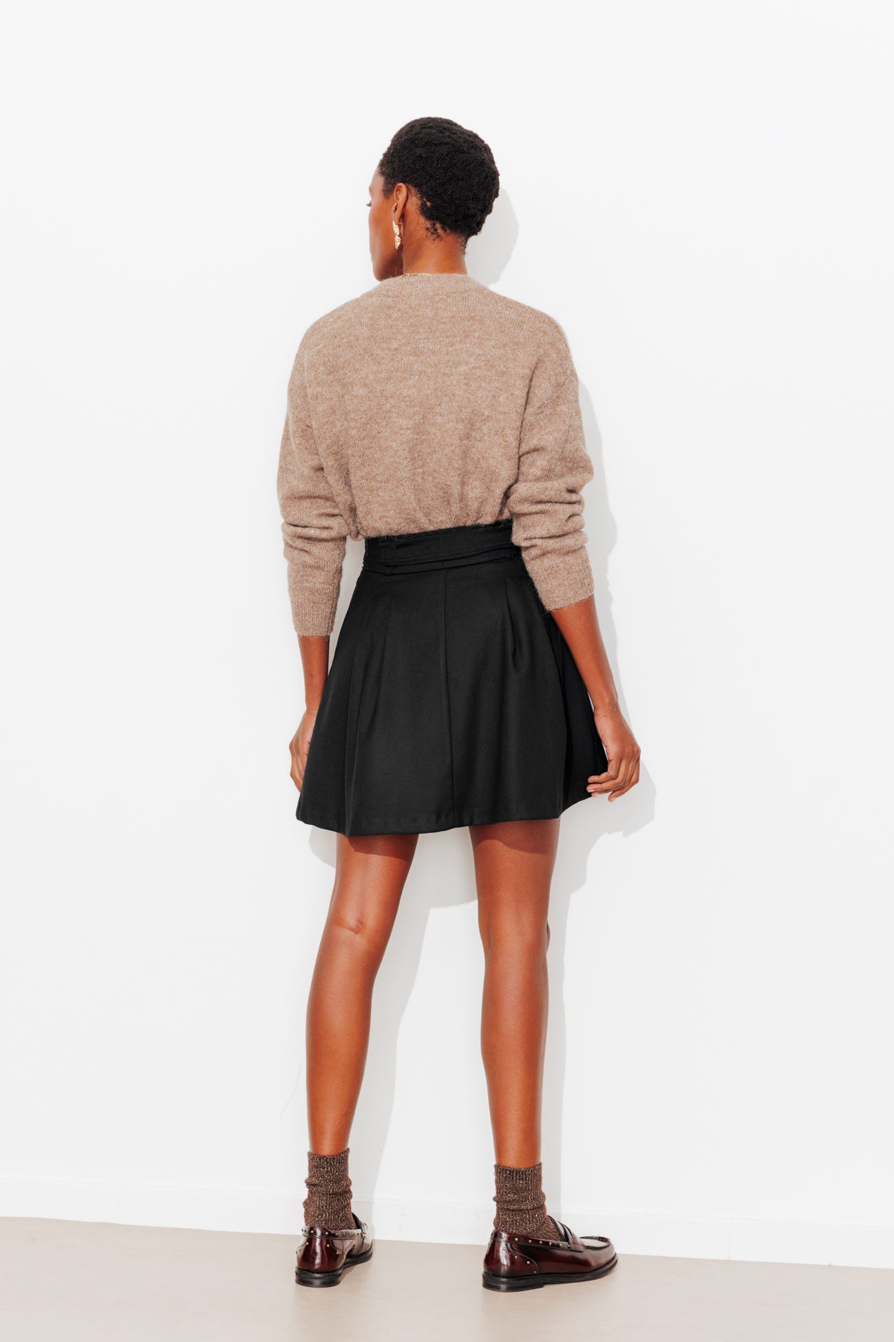 Jupe courte évasée Femme