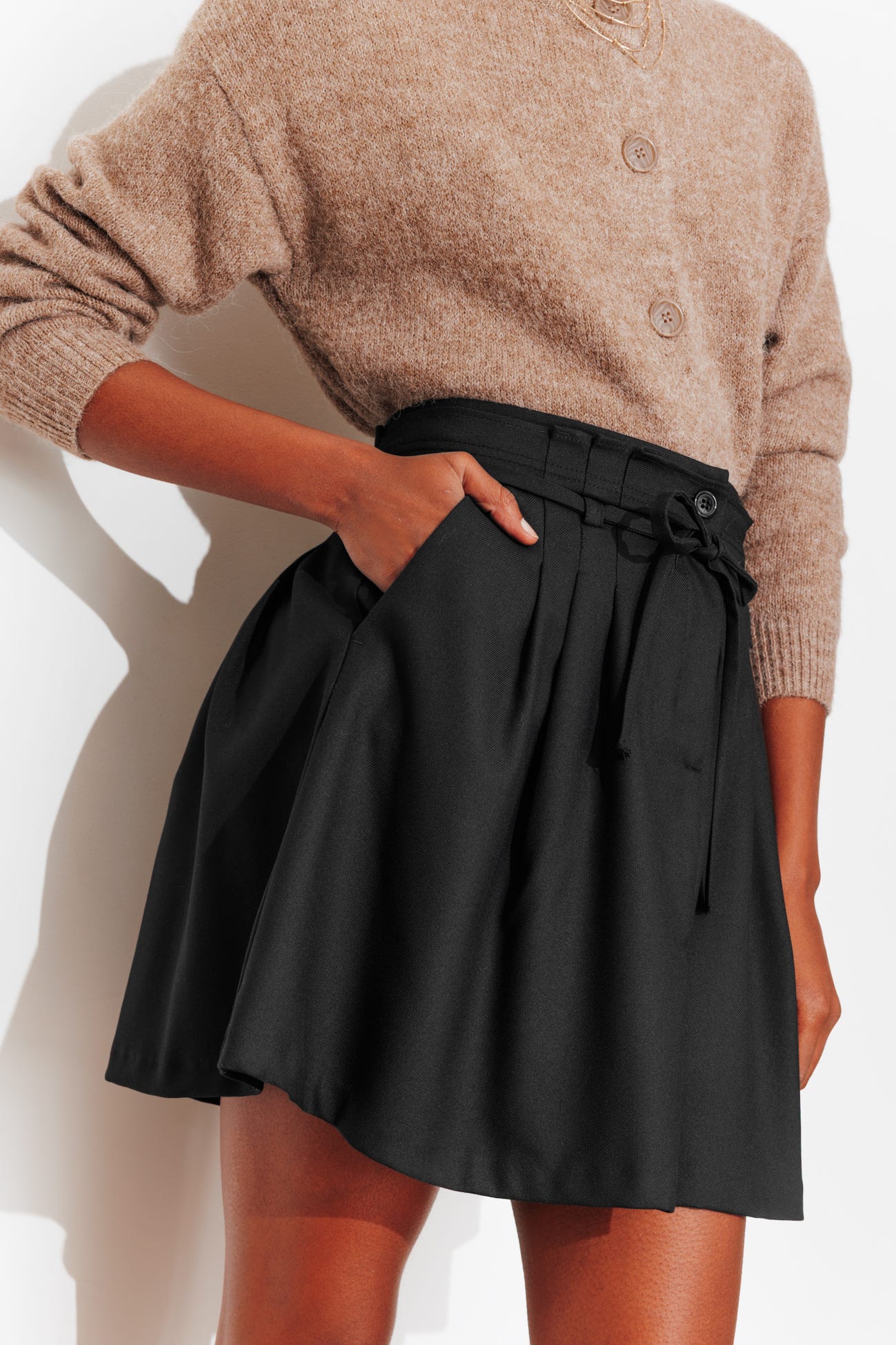 Jupe courte évasée Femme