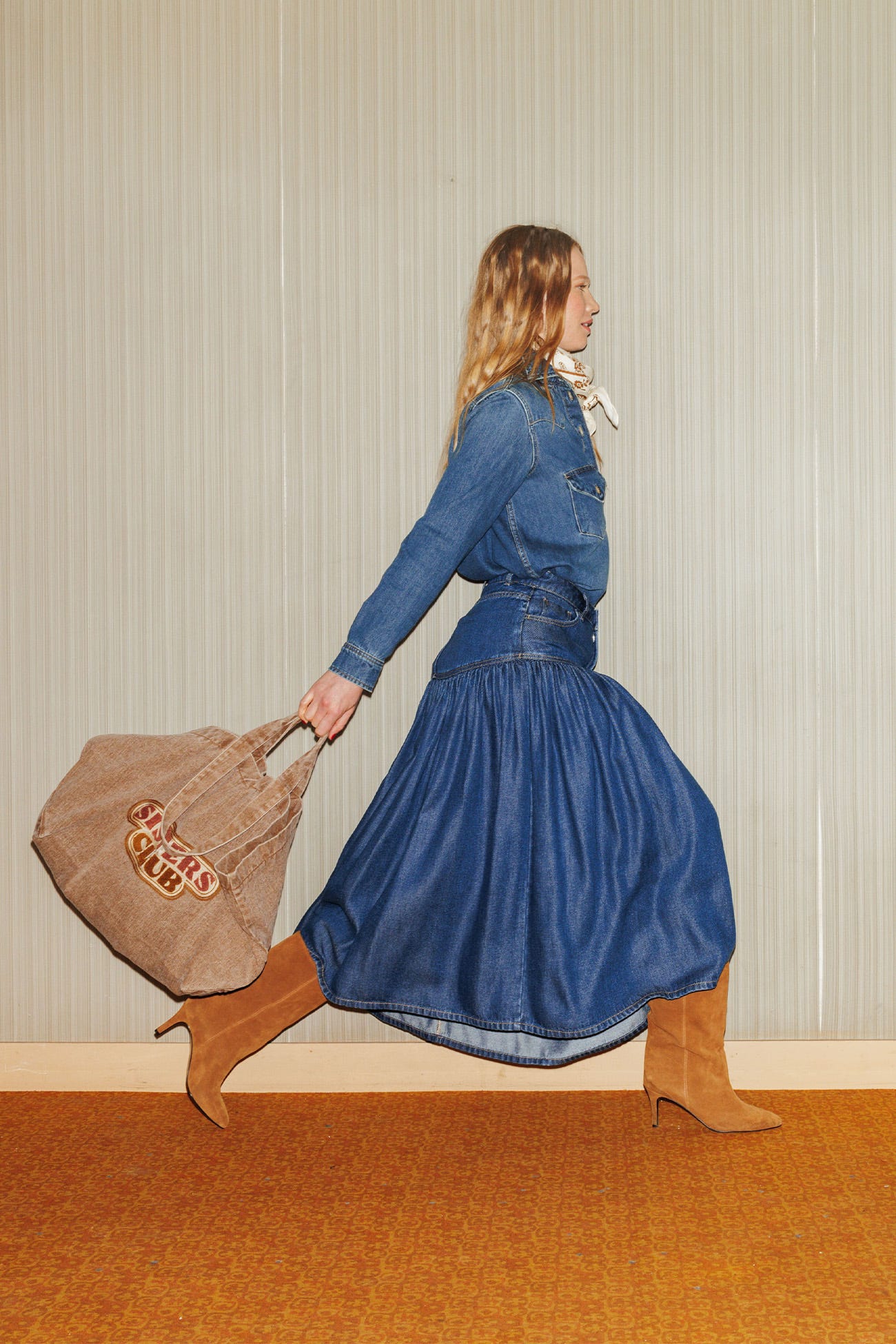 Jupe en lyocell western Femme