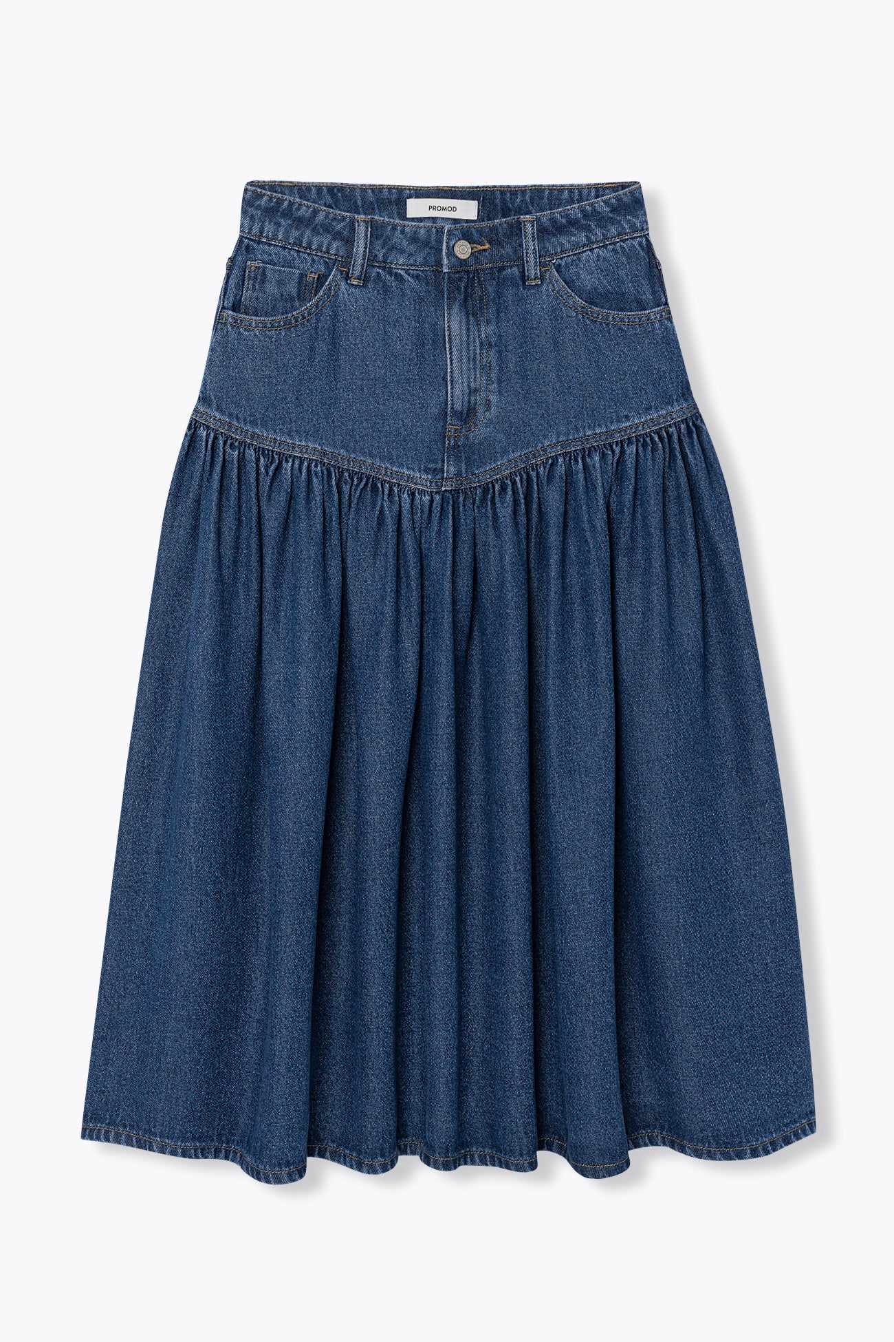 Western lyocell skirt - Denim
