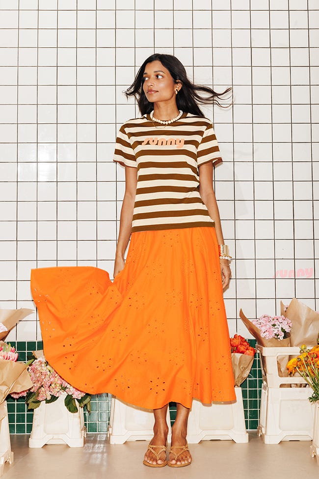 Rock aus englischer Spitze