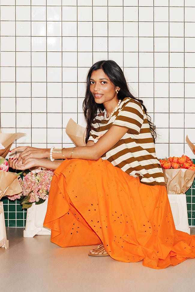 Rock aus englischer Spitze