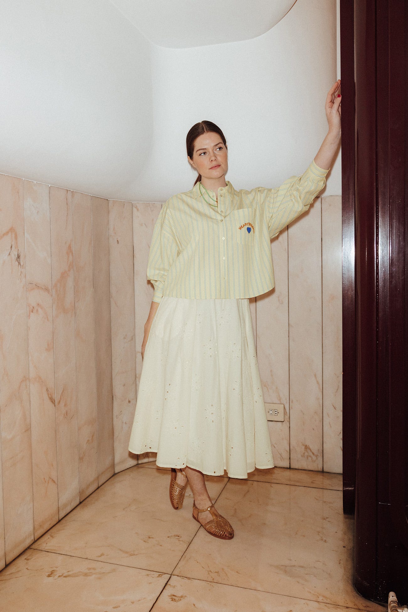 Jupe en broderie anglaise