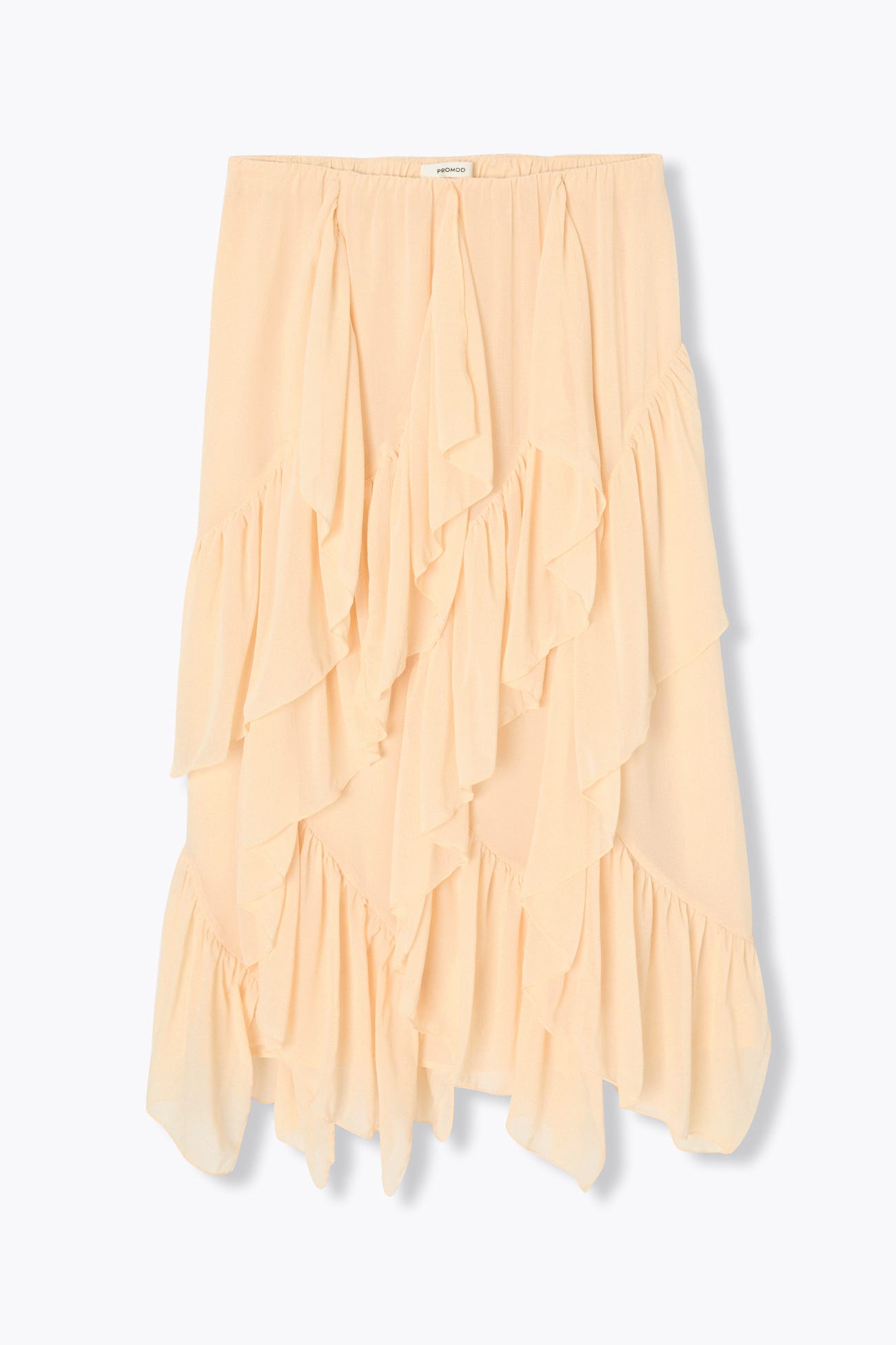 Jupe longue en mousseline unie
