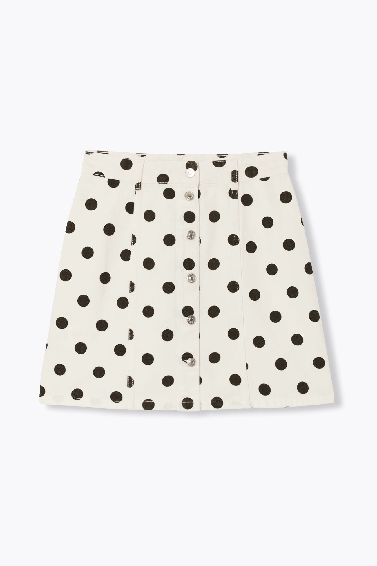 Mini-jupe à pois Femme