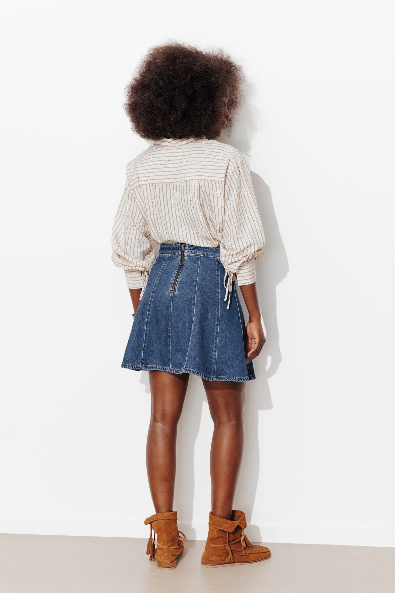 Jupe courte en jean Femme