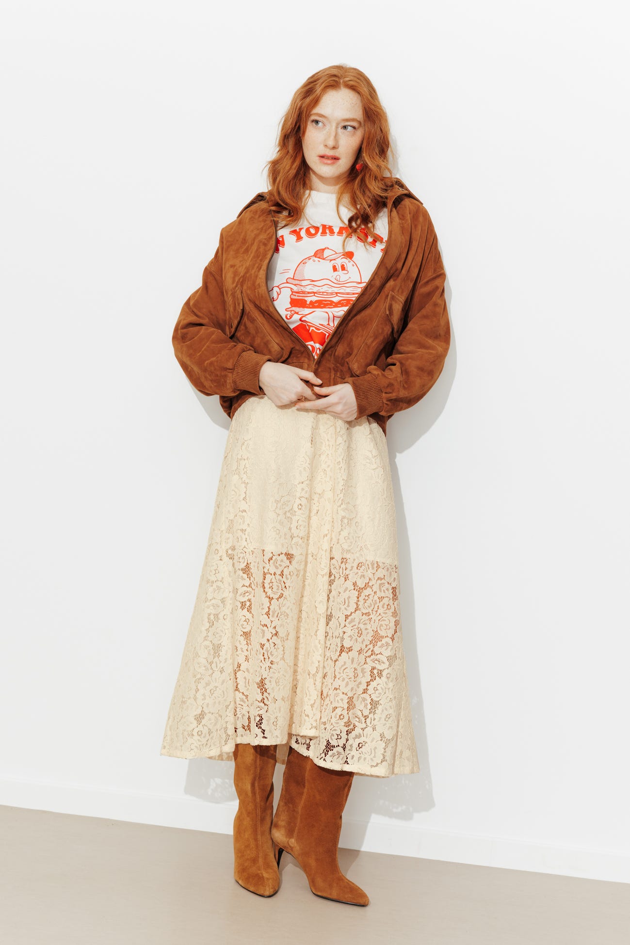 Jupe en dentelle Femme