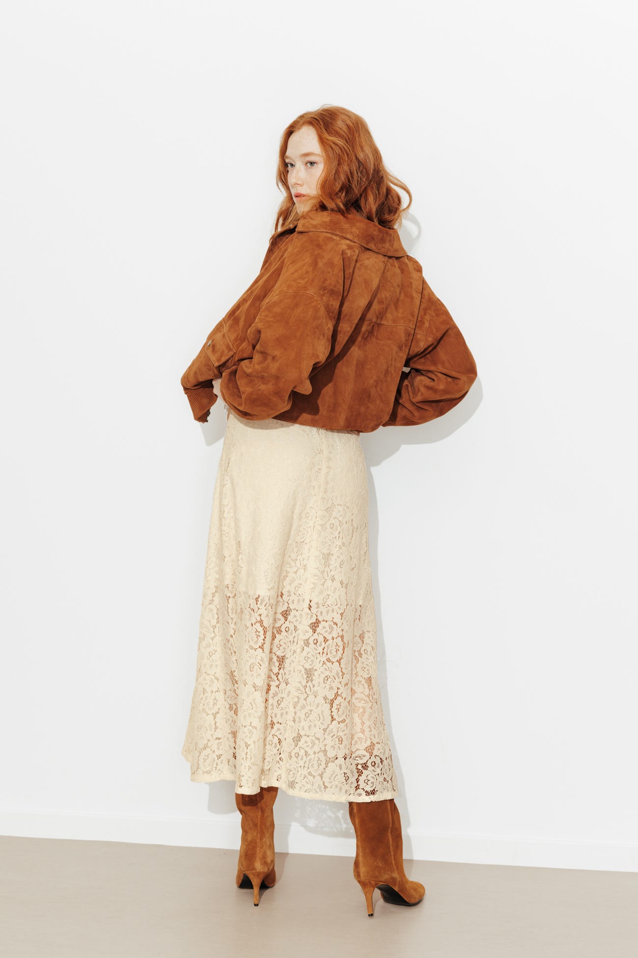 Jupe en dentelle Femme