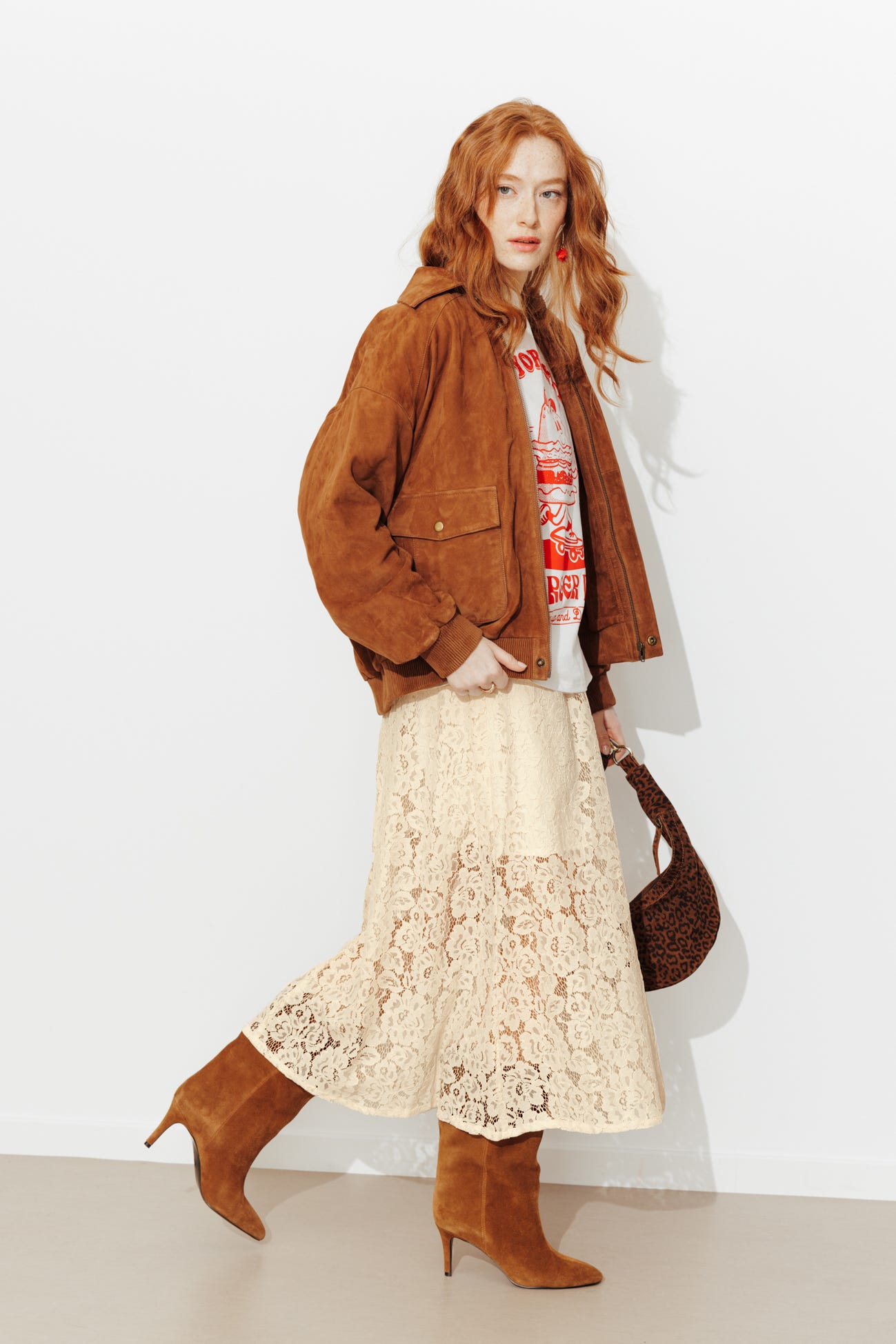 Jupe en dentelle Femme