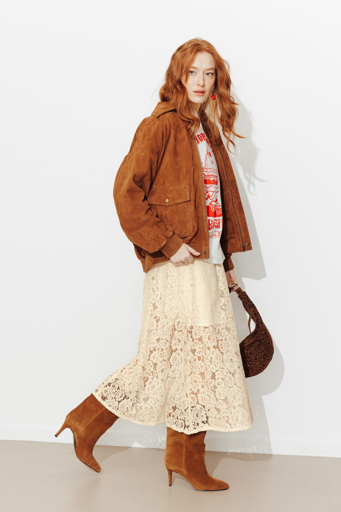 Jupe en dentelle Femme