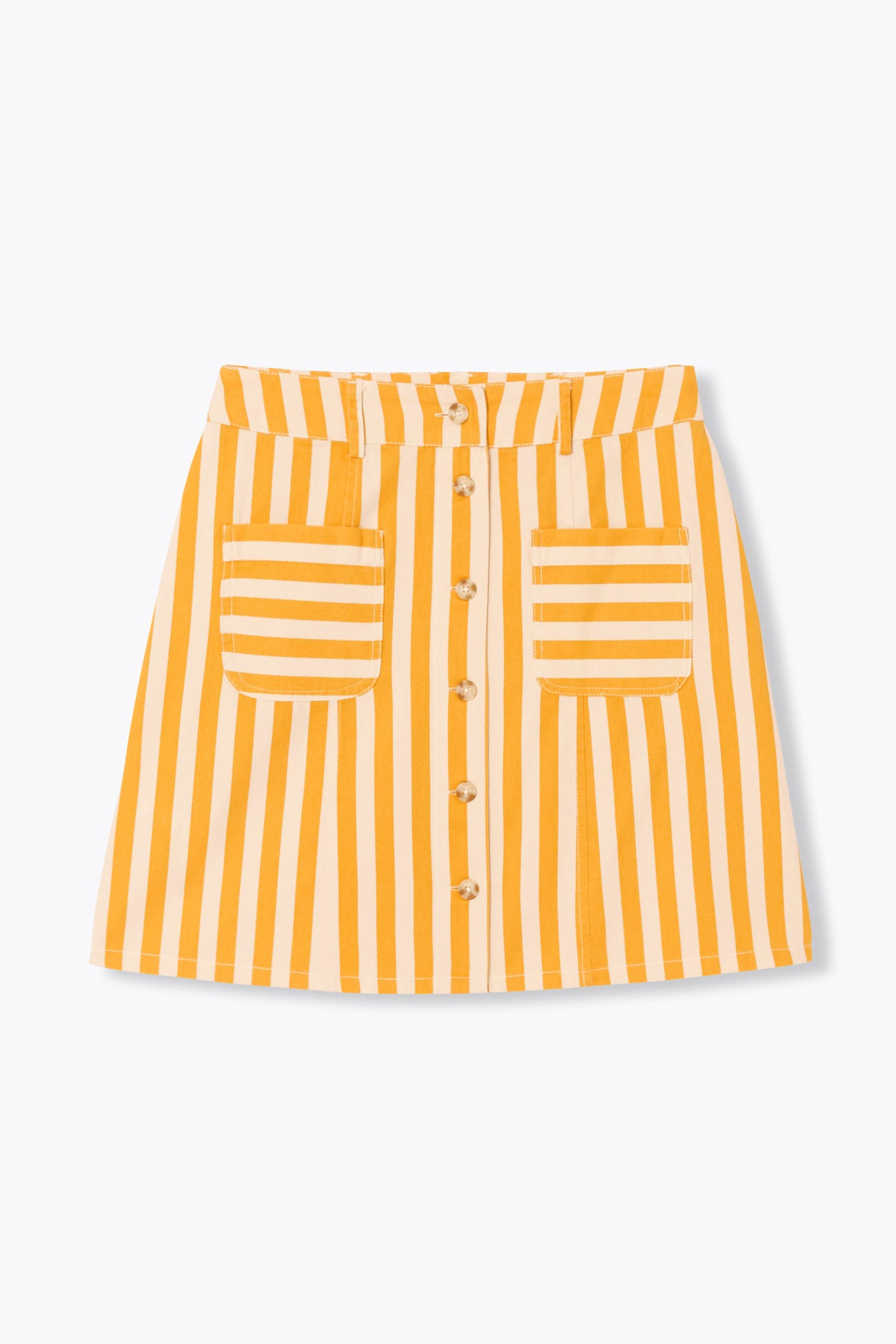 Short striped skirt