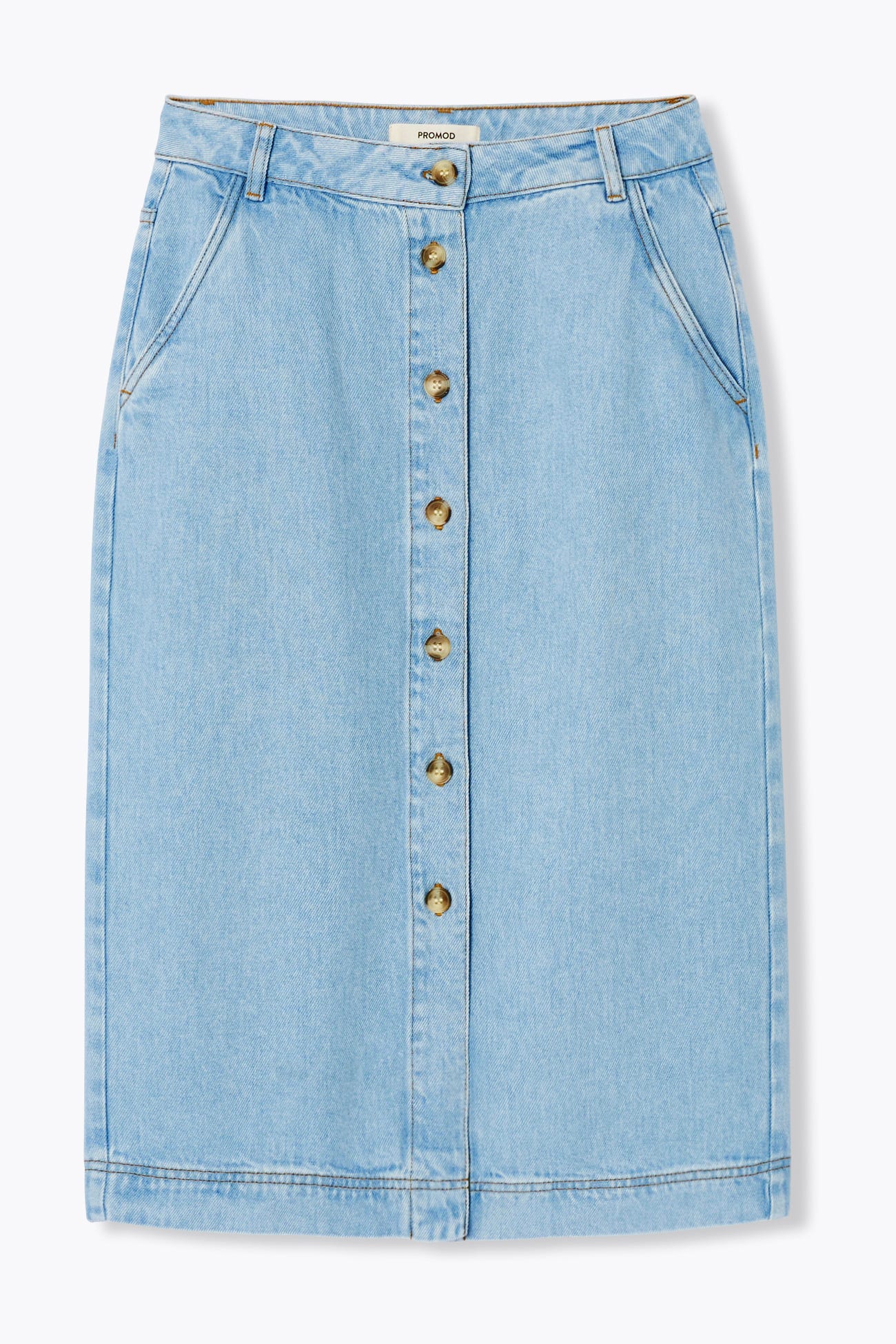 Jupe midi en lyocell Femme