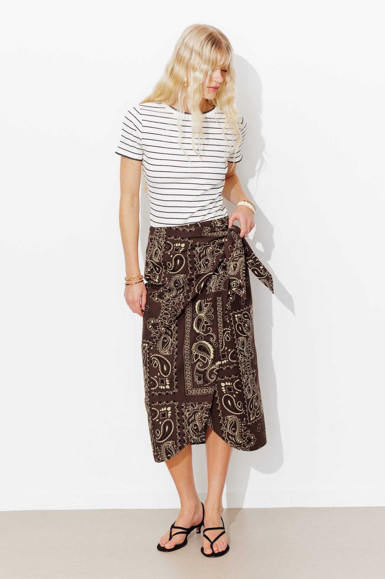 Jupe portefeuille bandana