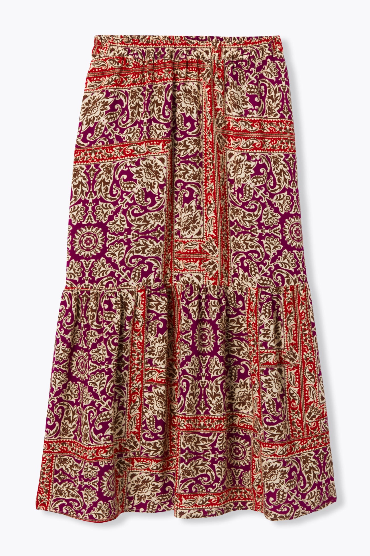 Flared patterned skirt