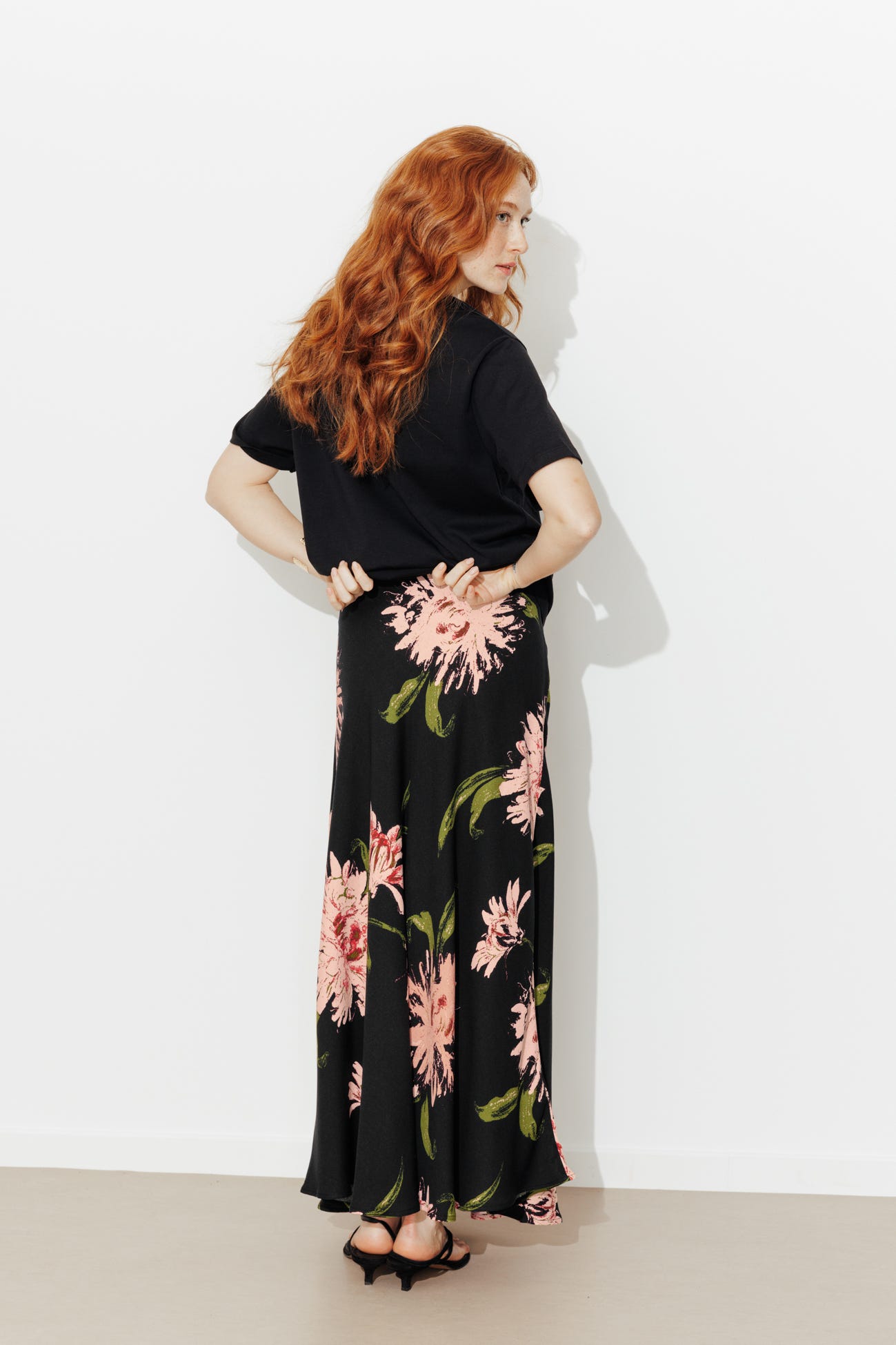 Jupe évasée imprimée Femme