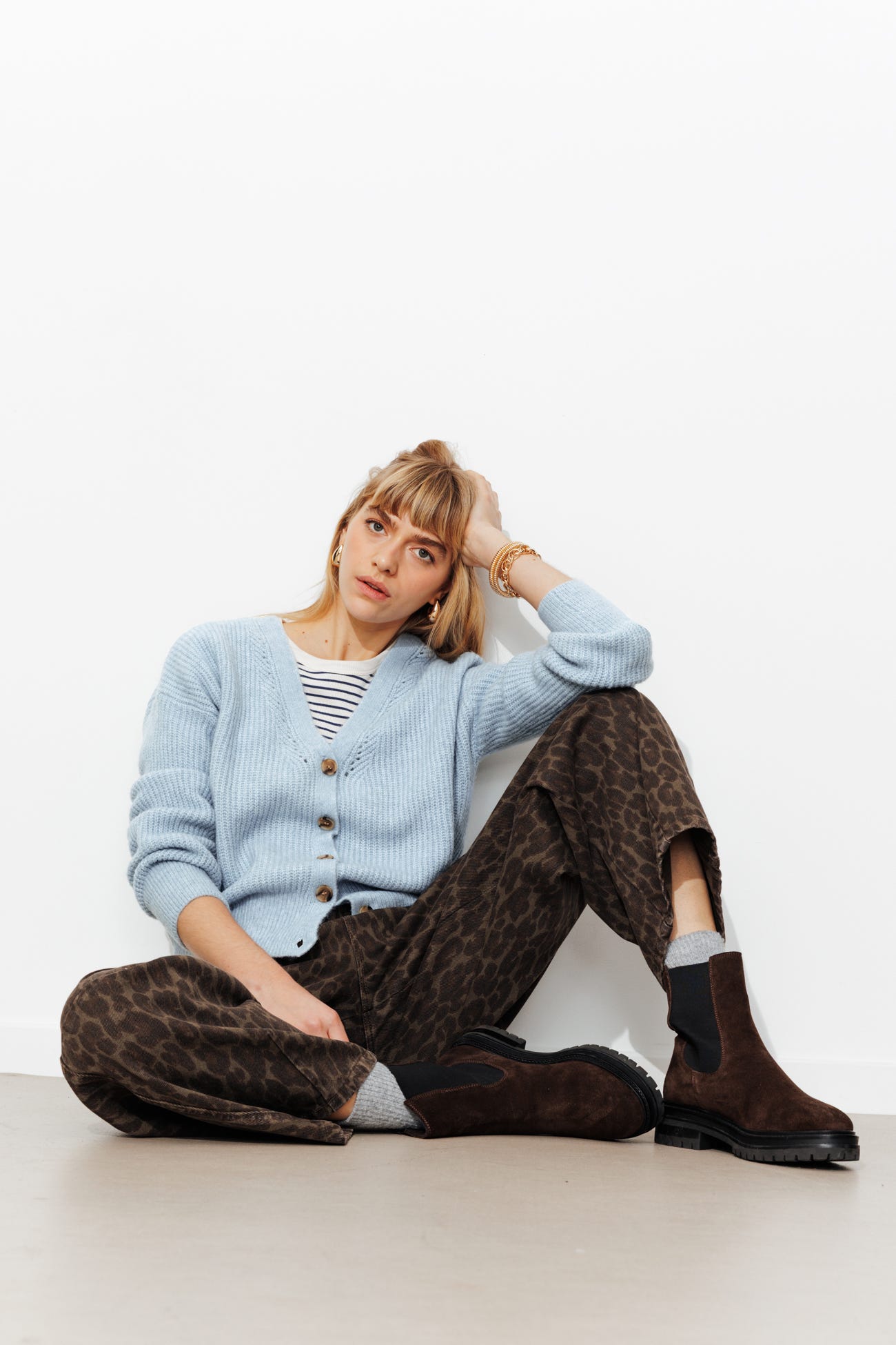 Pullover-Cardigan fronte/retro