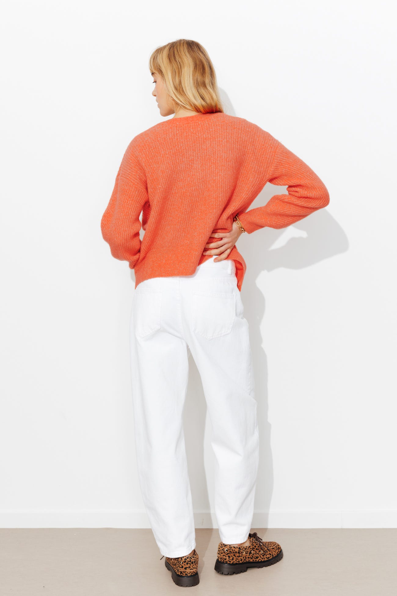 Pullover-Cardigan fronte/retro