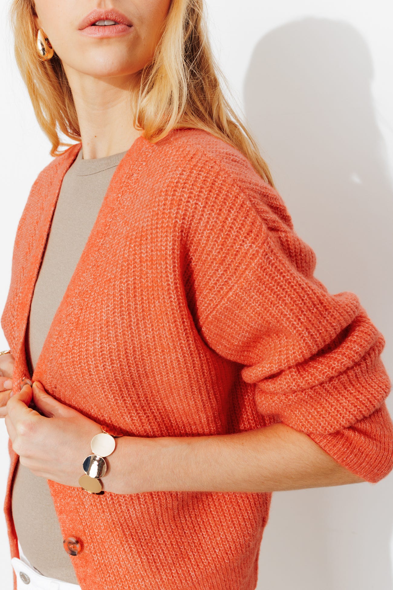Pullover-Cardigan fronte/retro