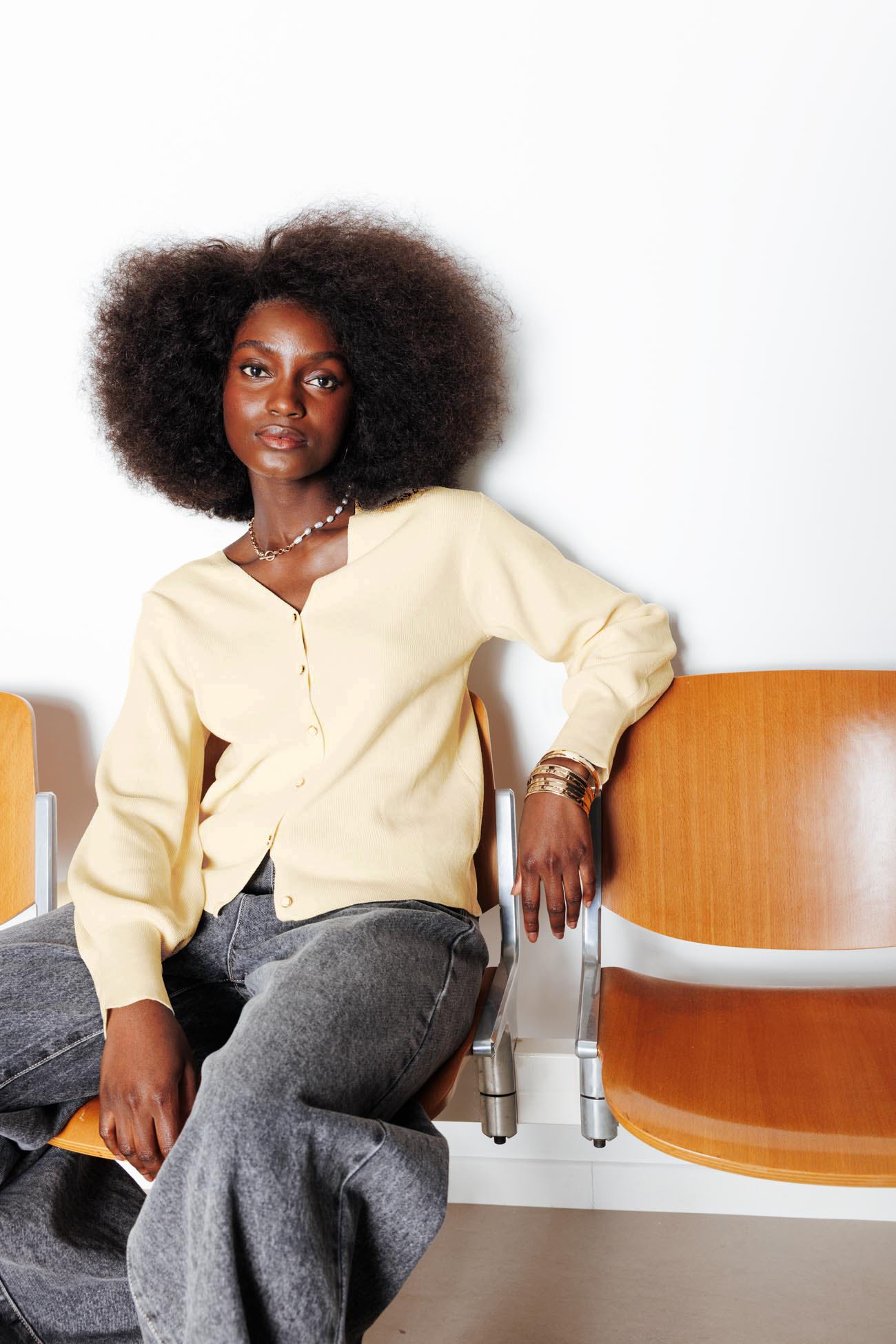 Pull-cardigan recto-verso