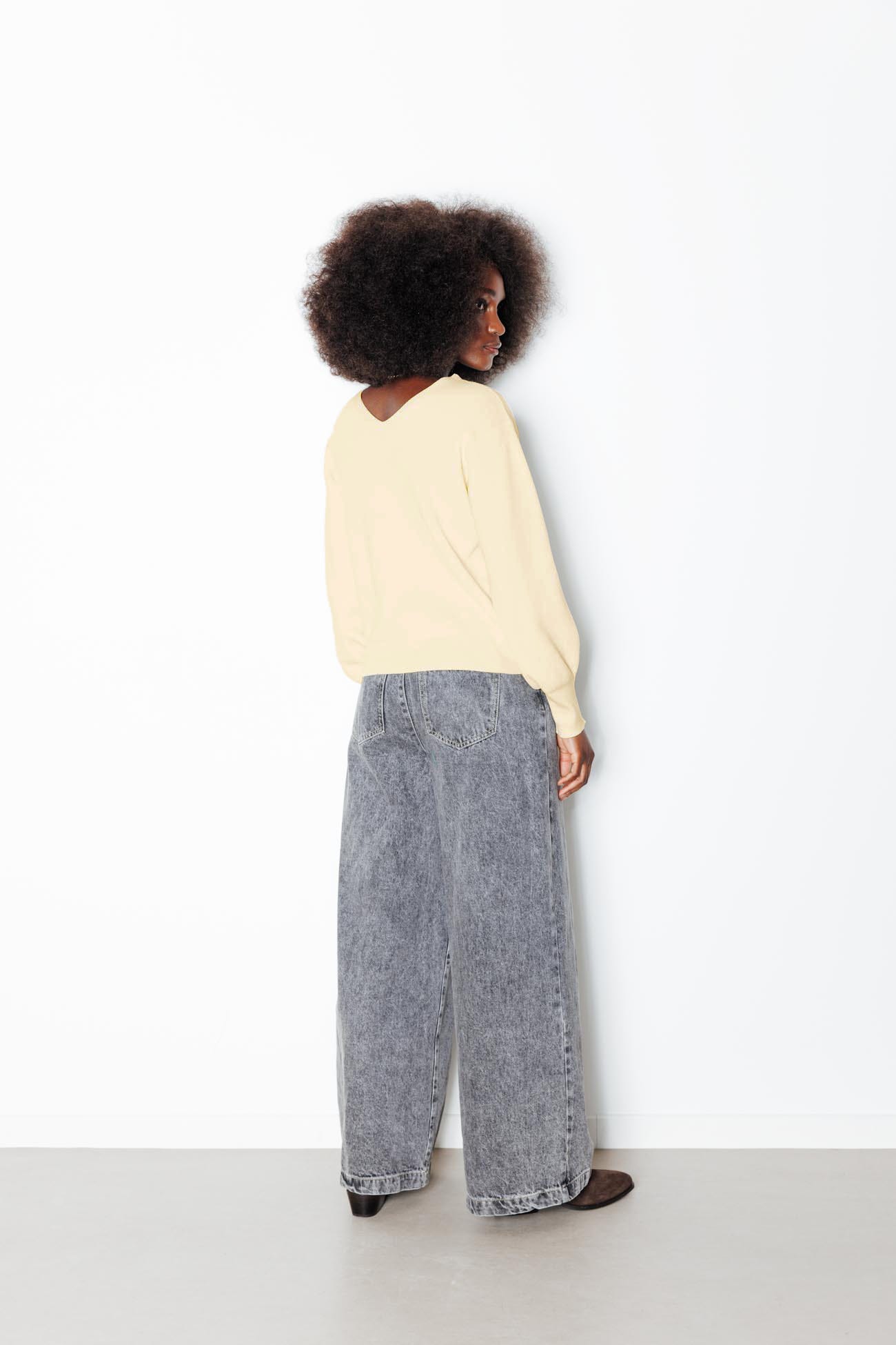 Pull-cardigan recto-verso