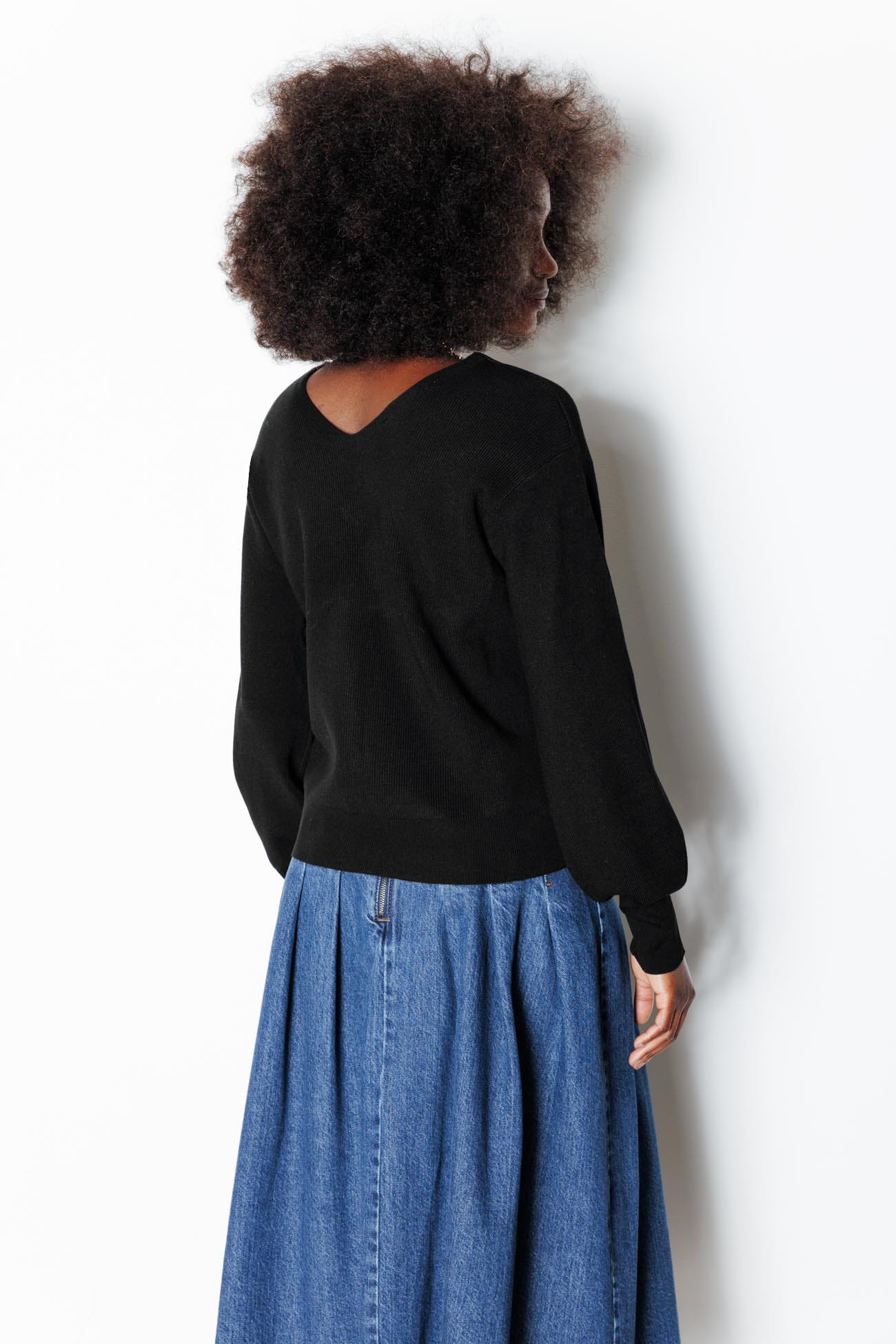 Pull-cardigan recto-verso