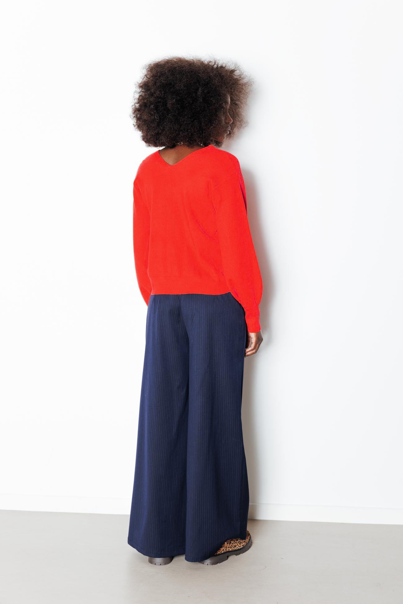 Pull-cardigan recto-verso