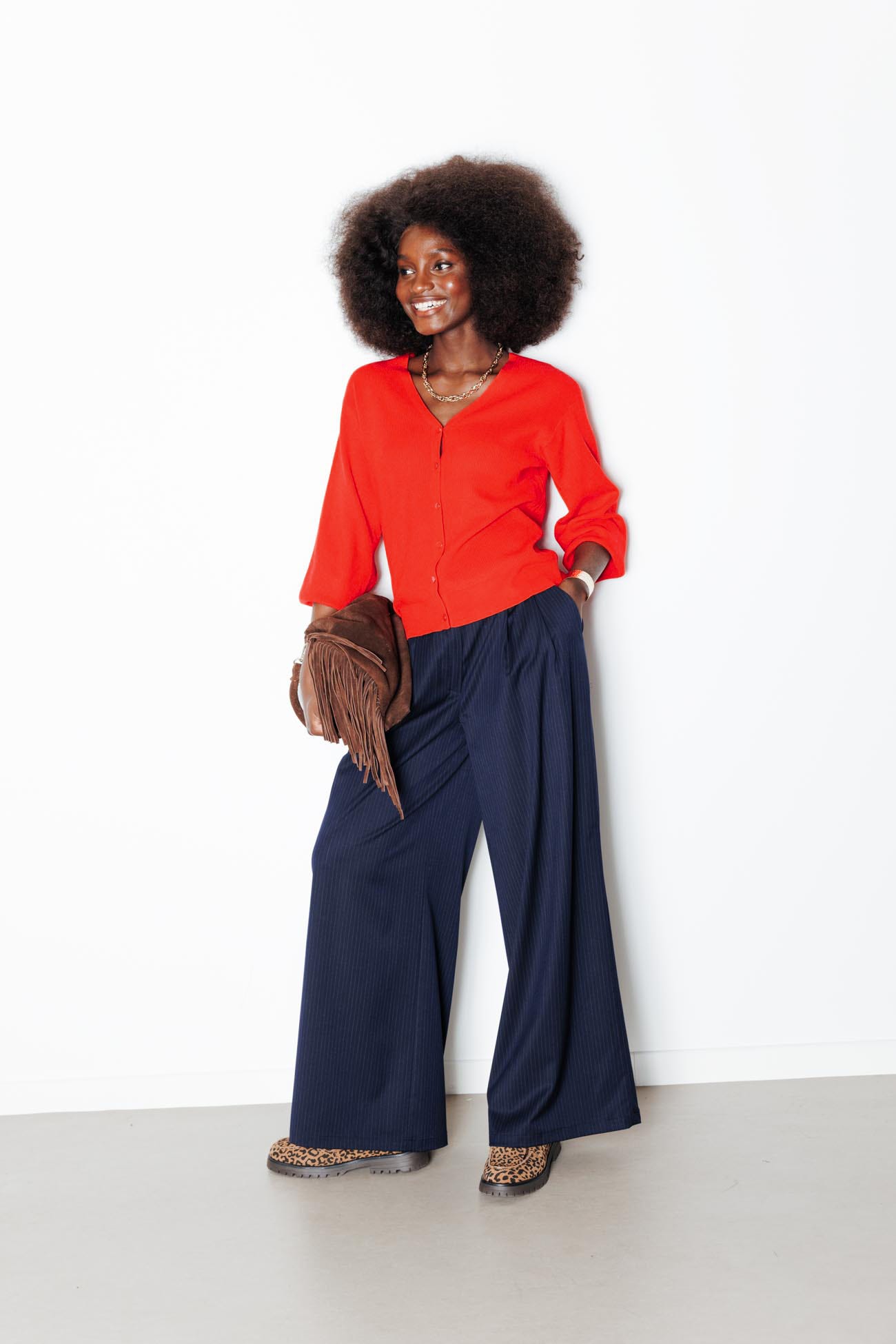 Pull-cardigan recto-verso