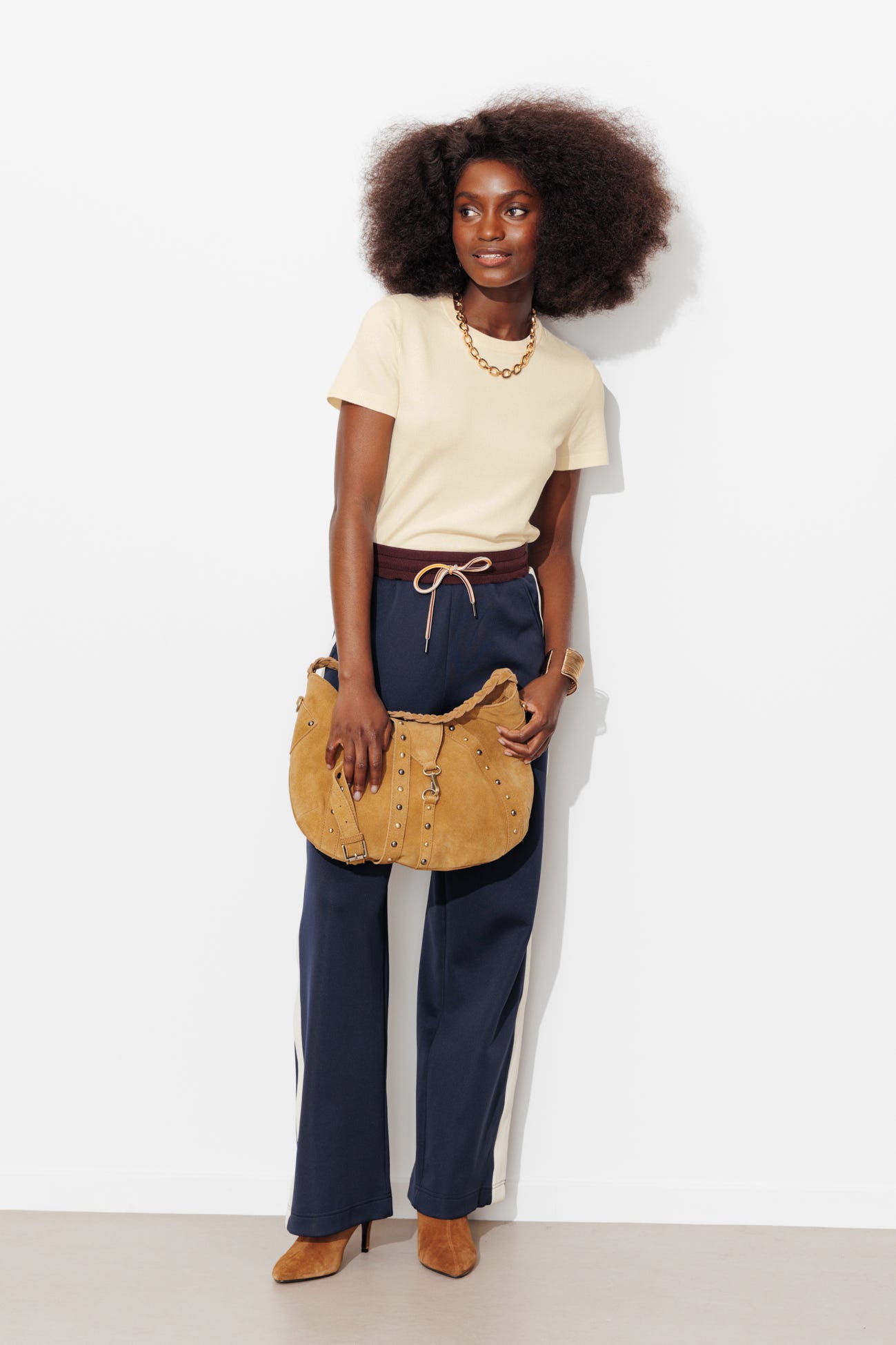 Pull fin manches courtes Femme