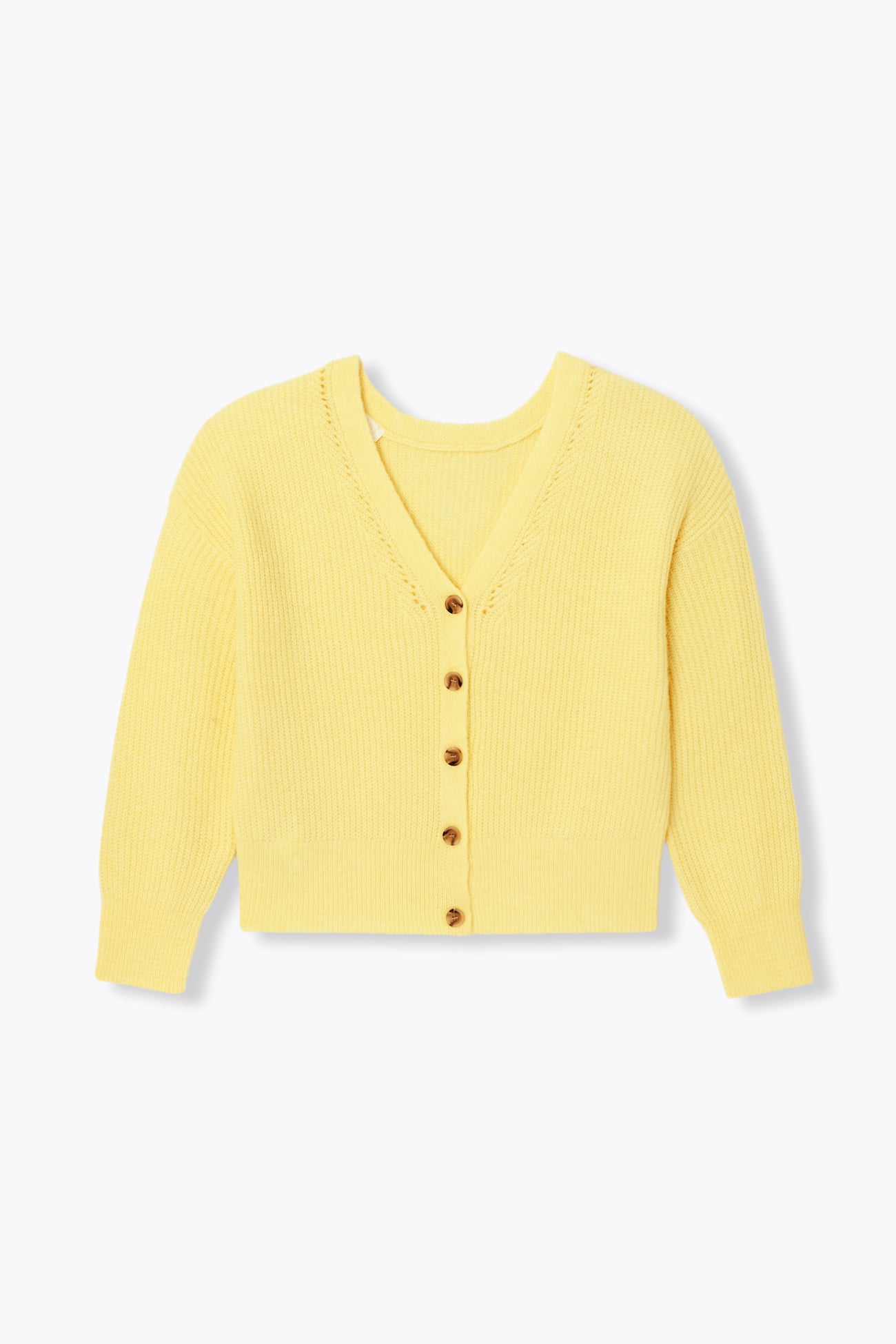 2-way cardigan jumper - Yellow