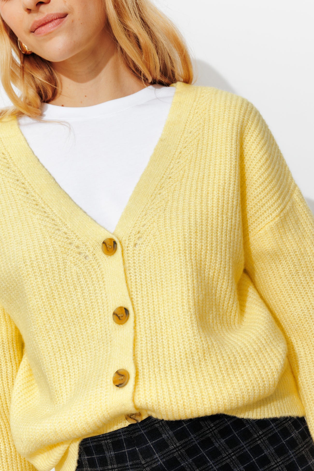 Pullover-Cardigan fronte/retro