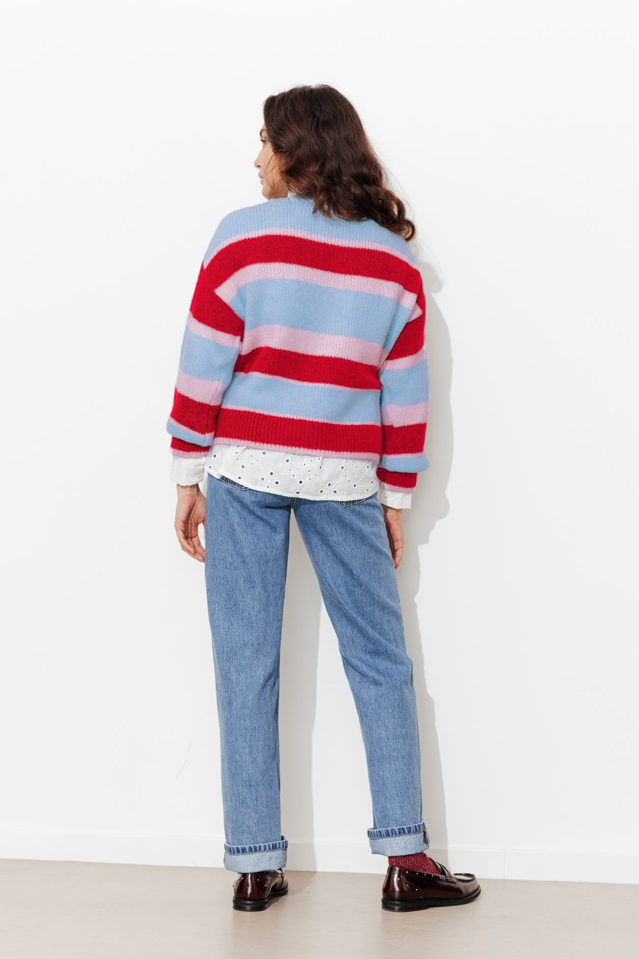 Jersey de rayas oversize