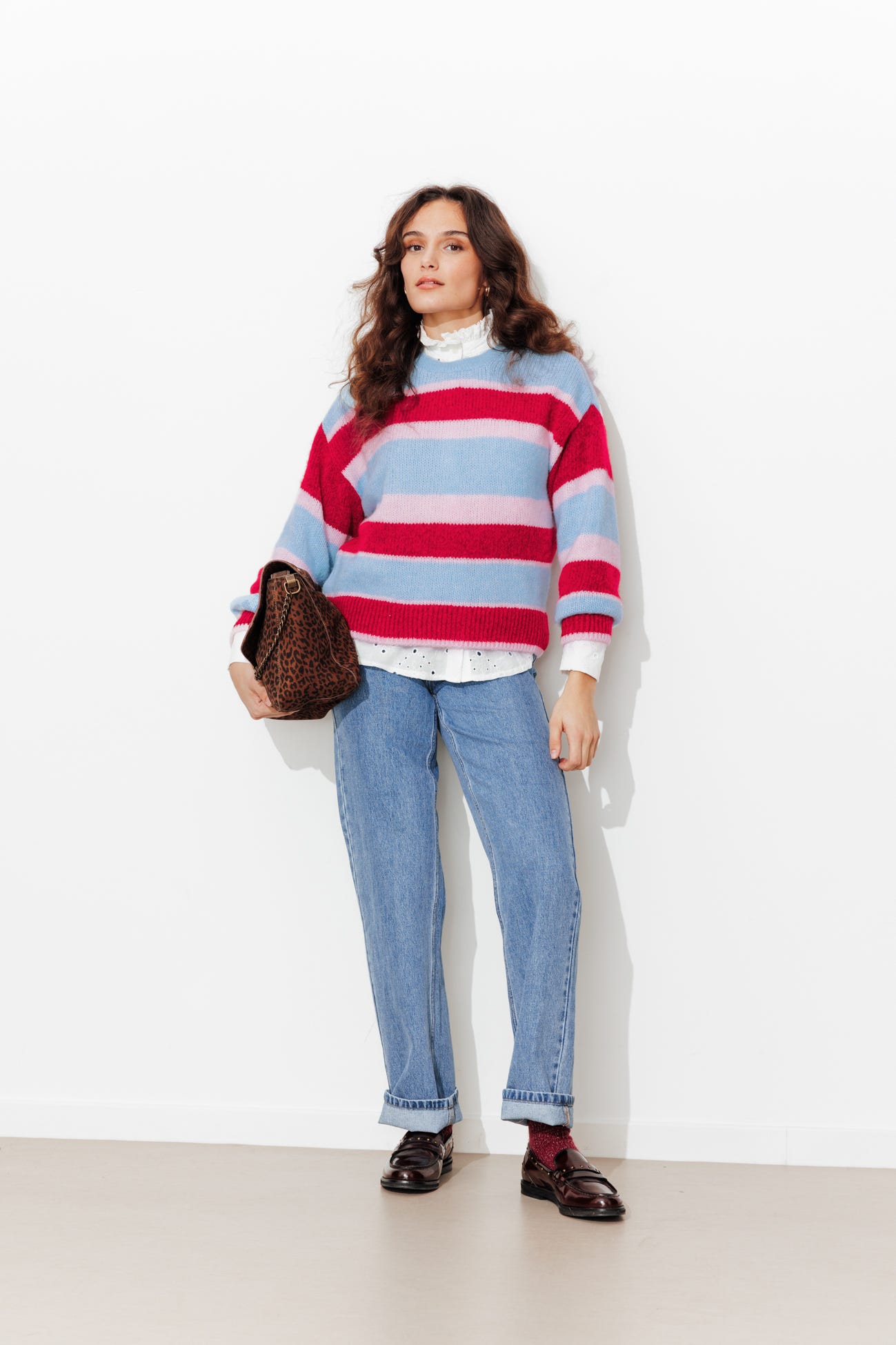 Jersey de rayas oversize