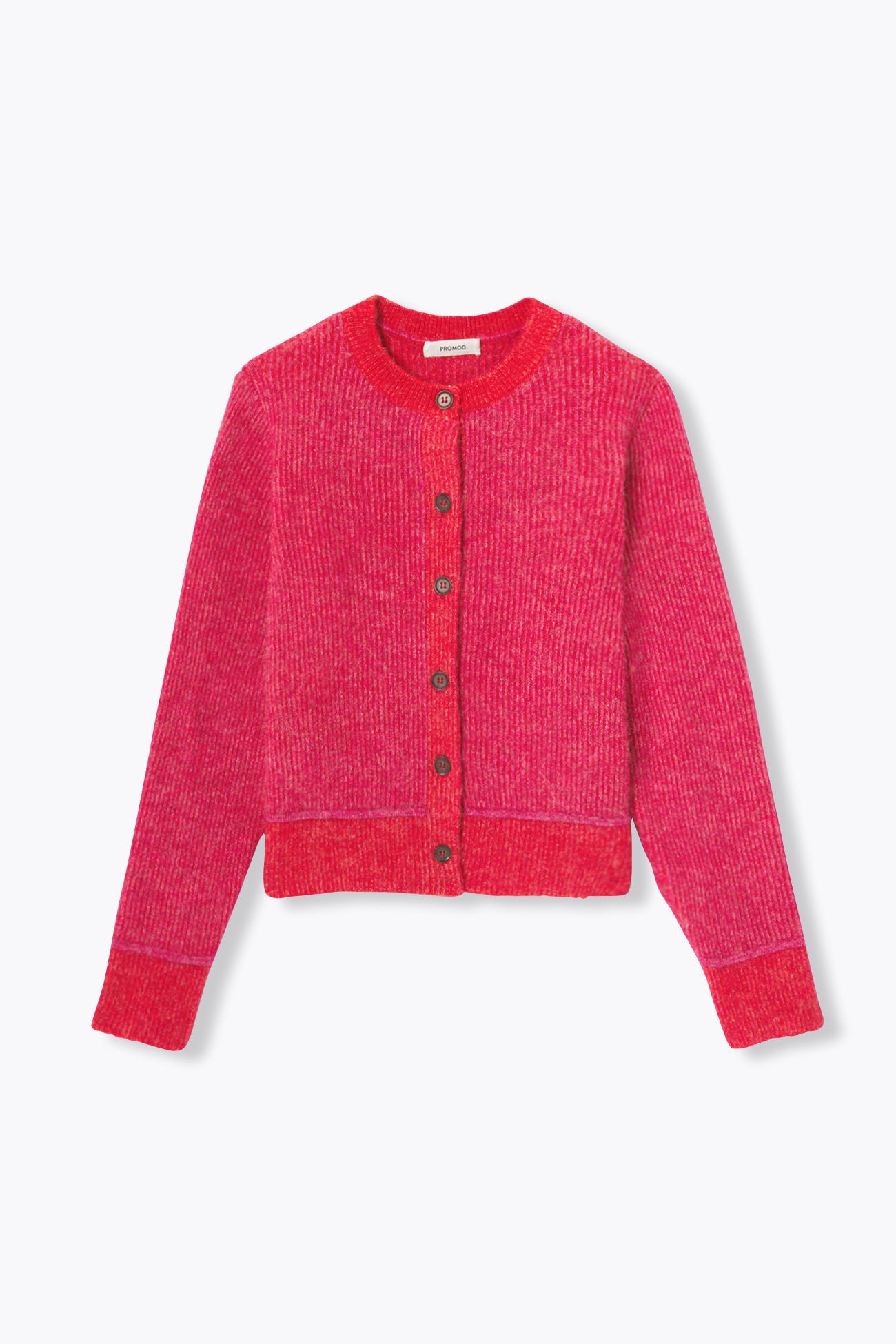 Cardigan aus Rippmasche